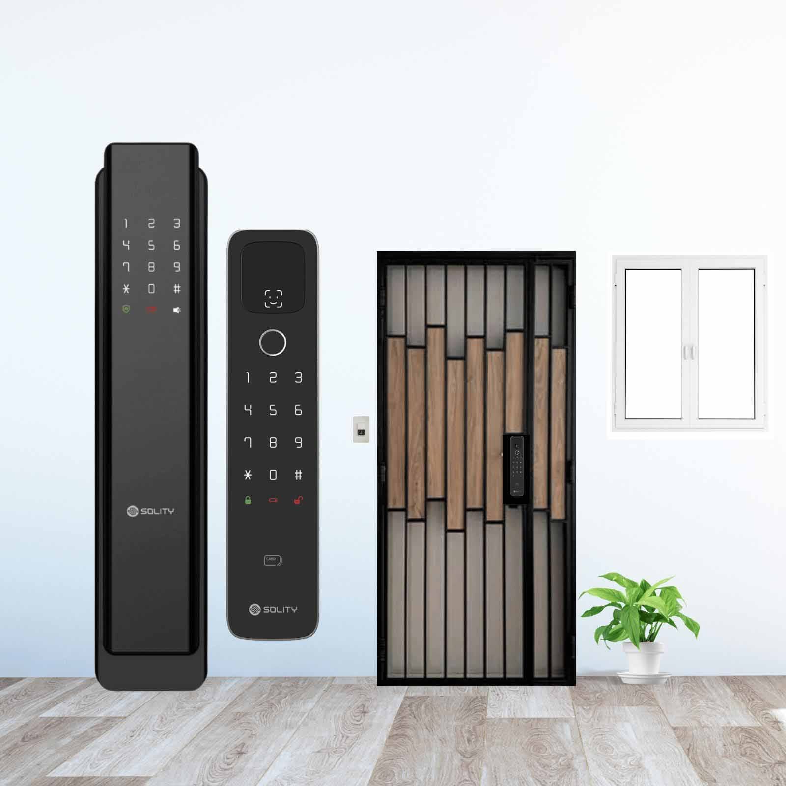 SOLITY Facial Recognition Push Pll Gate Lock Bundle G1 BUNDLE-image 2