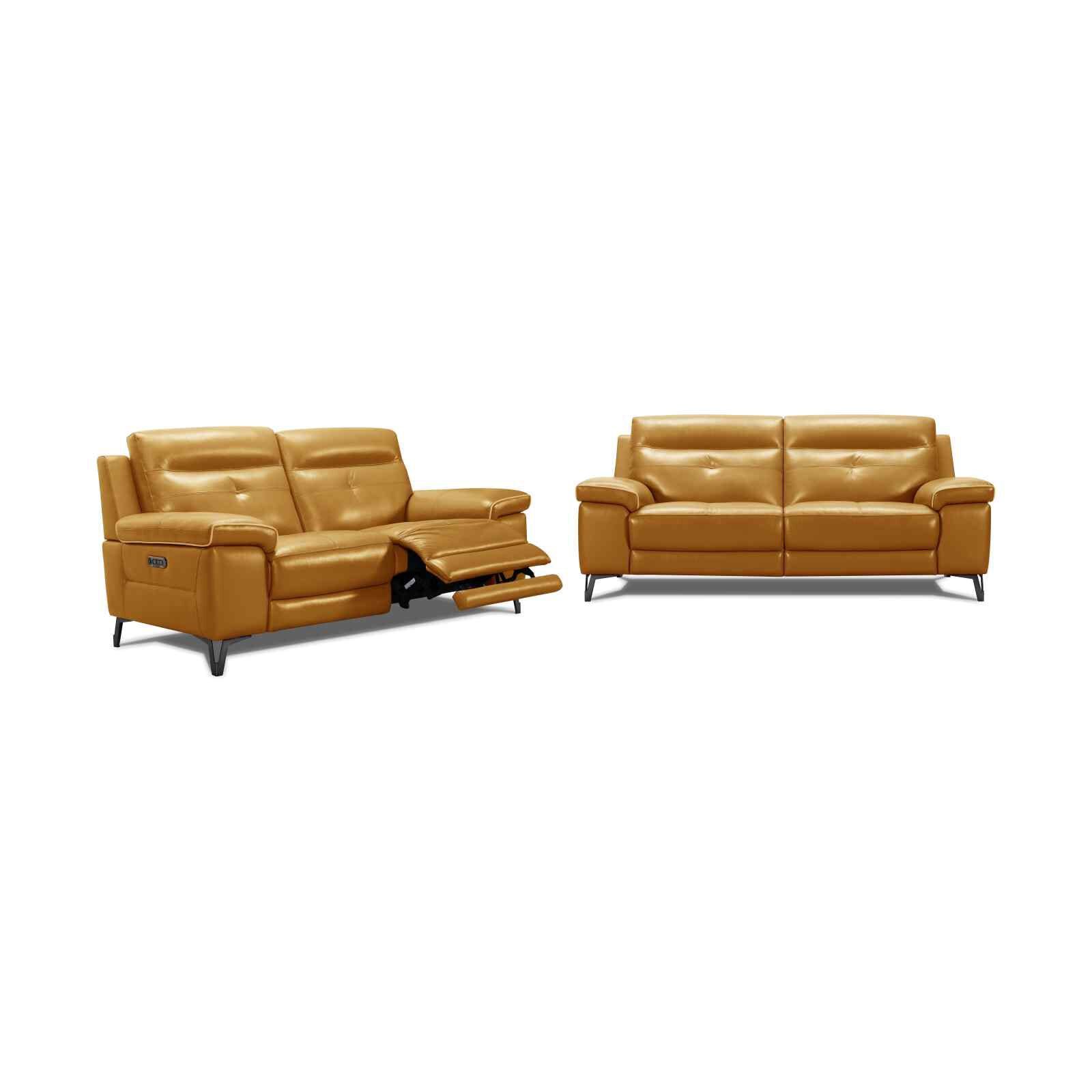 3rr+2rr Seater (hl) C15 Mto Half Leather Incliner Sofa Set CHARLEE-image null