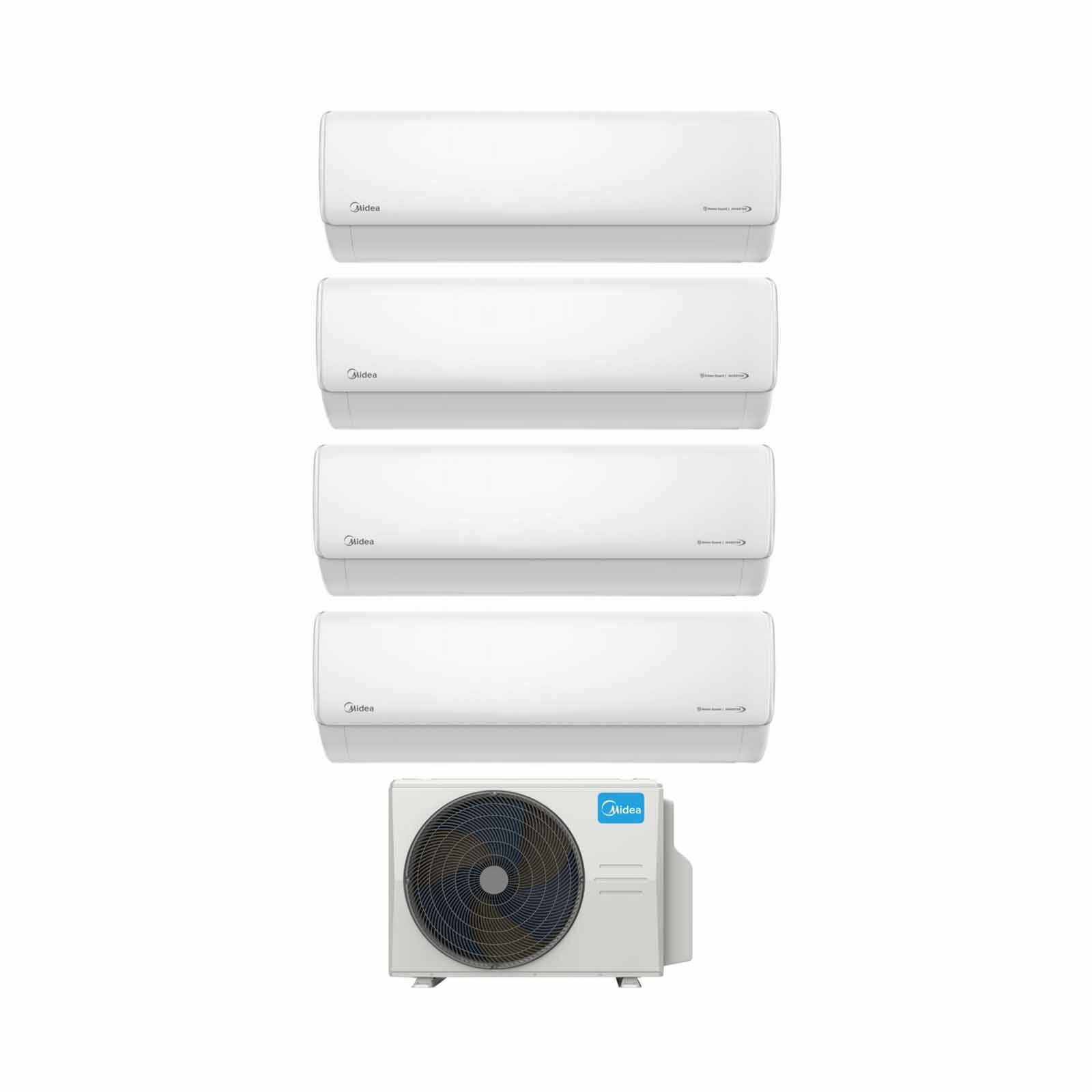 MIDEA Midea Mce 32k Condenser System 4 (9000btu X 3, 24000btu X 1) MCE-4M32E +MCEID-09PRO X3/MCEID-24PRO-image 1