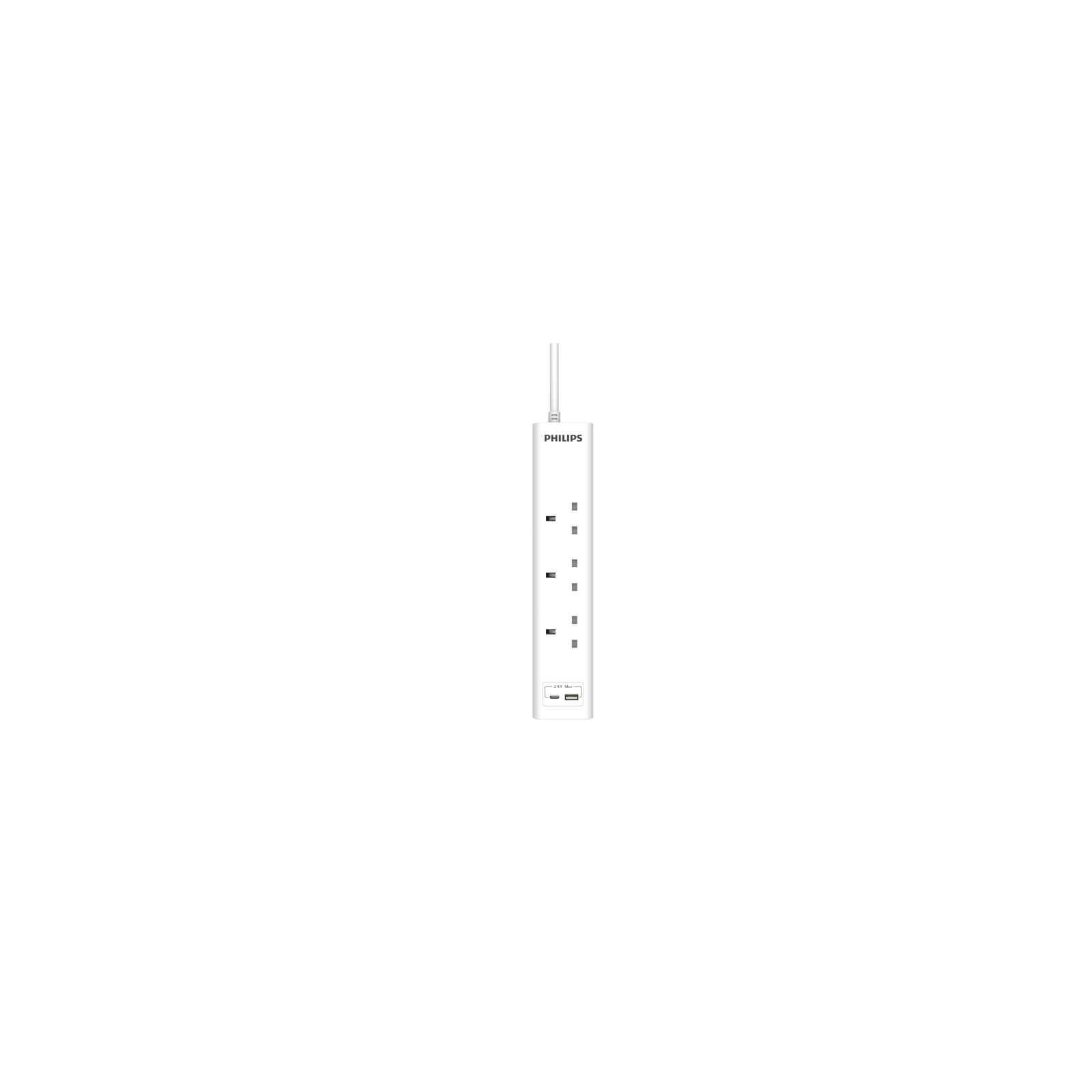 PHILIPS 3 Gang 13a Unswitched Portable Socket Outlet With Type A / C CHP4131WA/69-image 3