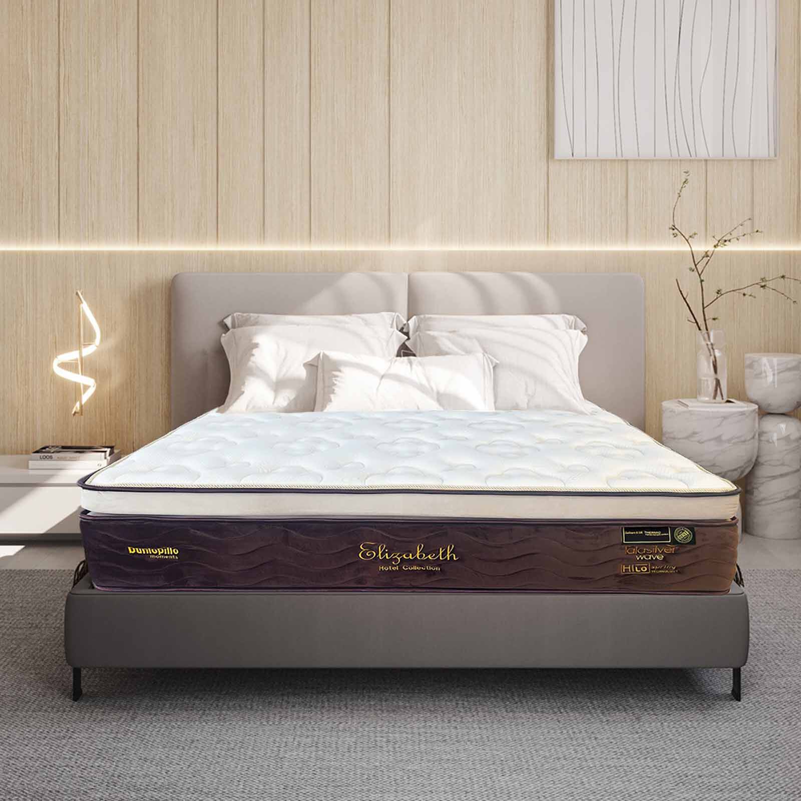 DUNLOPILLO King Storagebed Set ELIZABETH WITH STORAGEBED