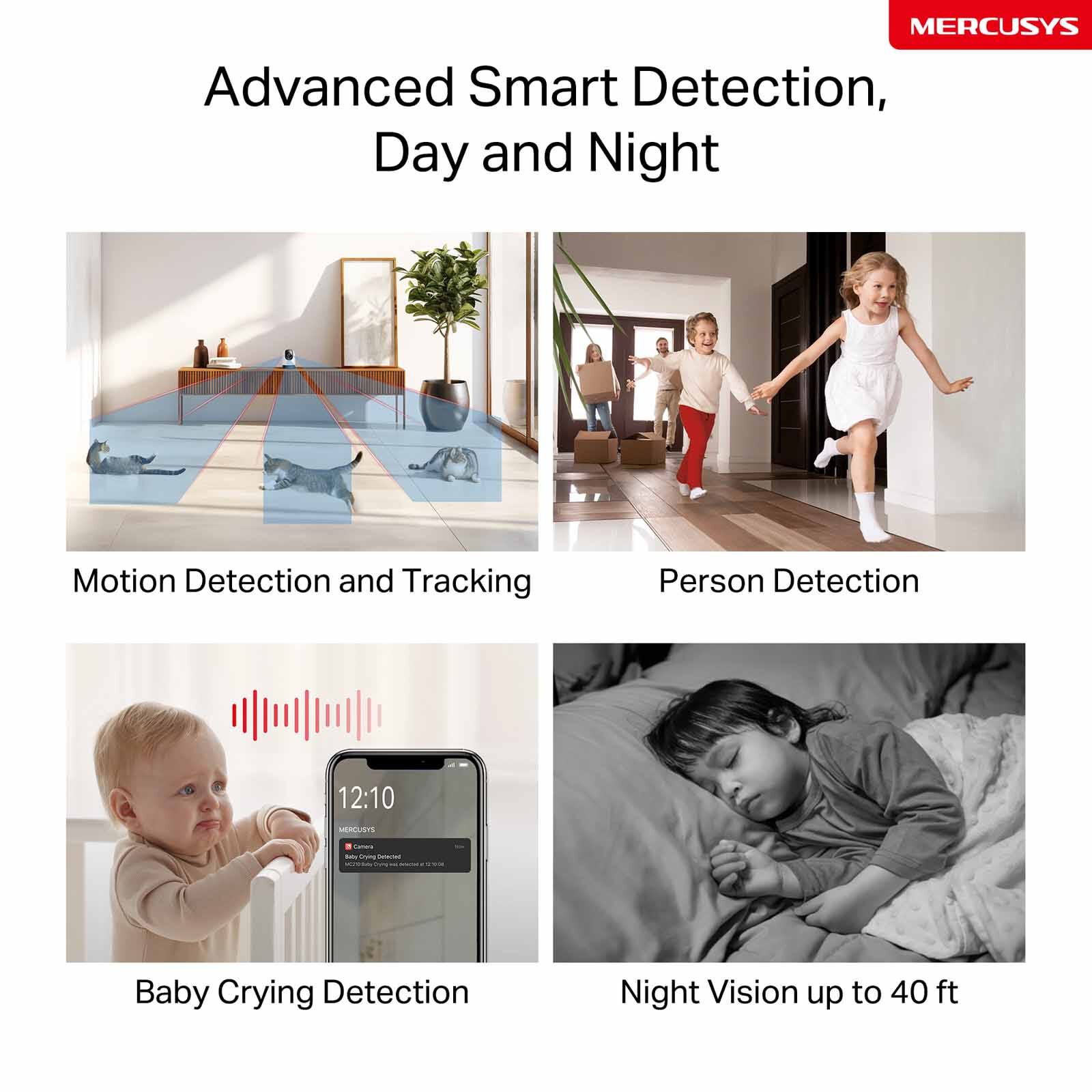 TP LINK Pan/tilt Home Security Wi-fi Camera MERCUSYS MC210-image 9