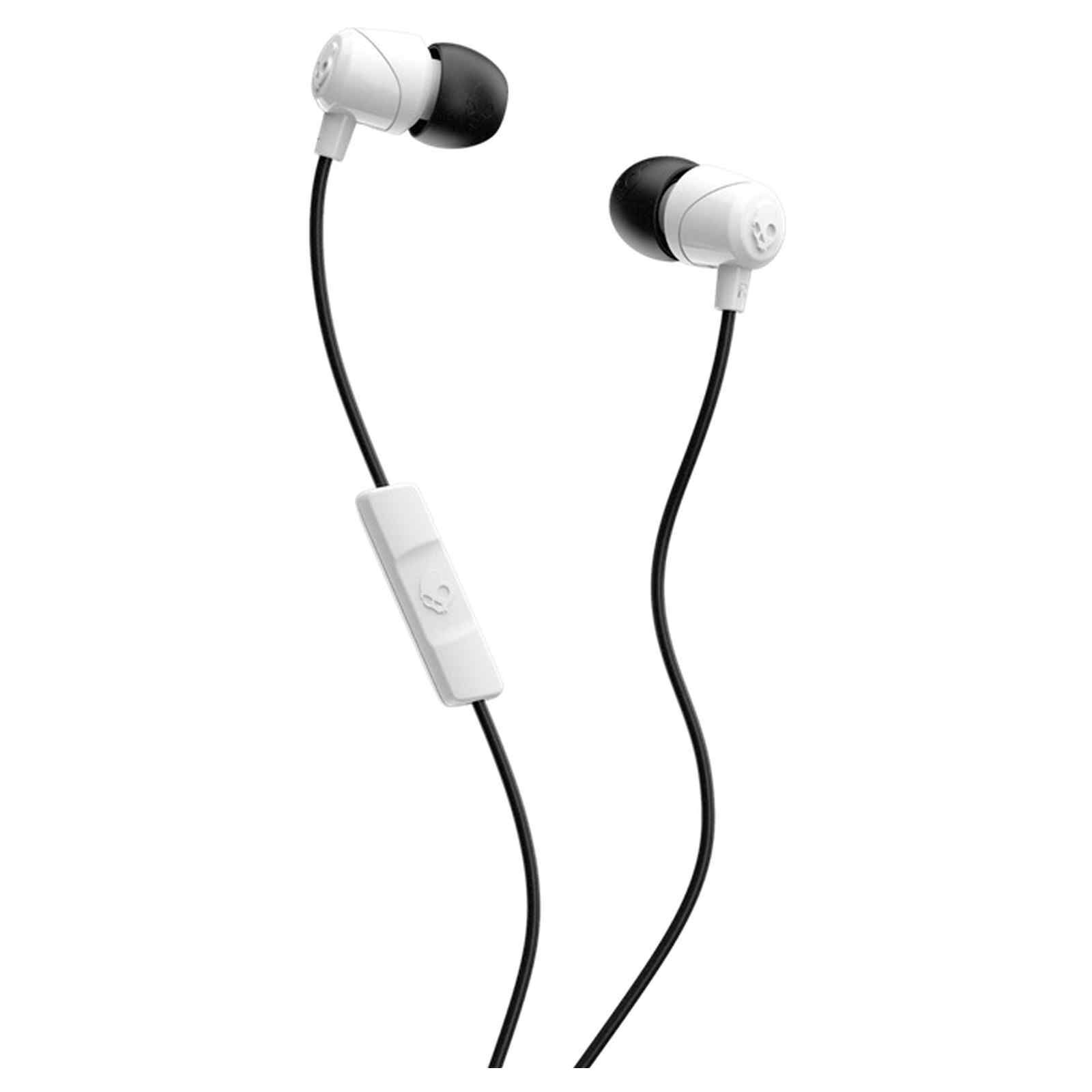 SKULLCANDY Jib In Ear Earphones With Mic(white Black) SK-S2DUYK-441-image null