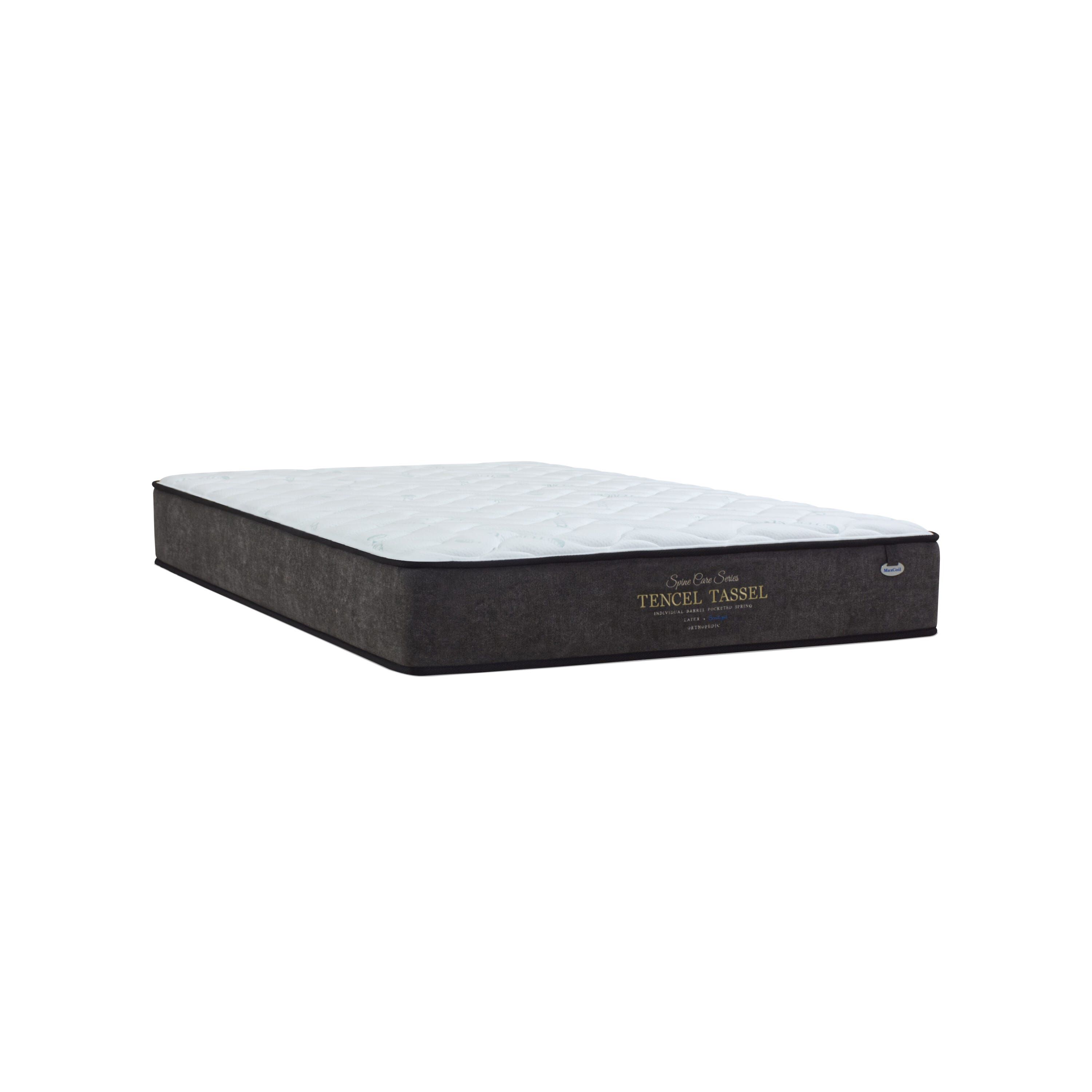 MAXCOIL Super Single Size Mattress SPINECARE TENCEL TASSEL-image 4