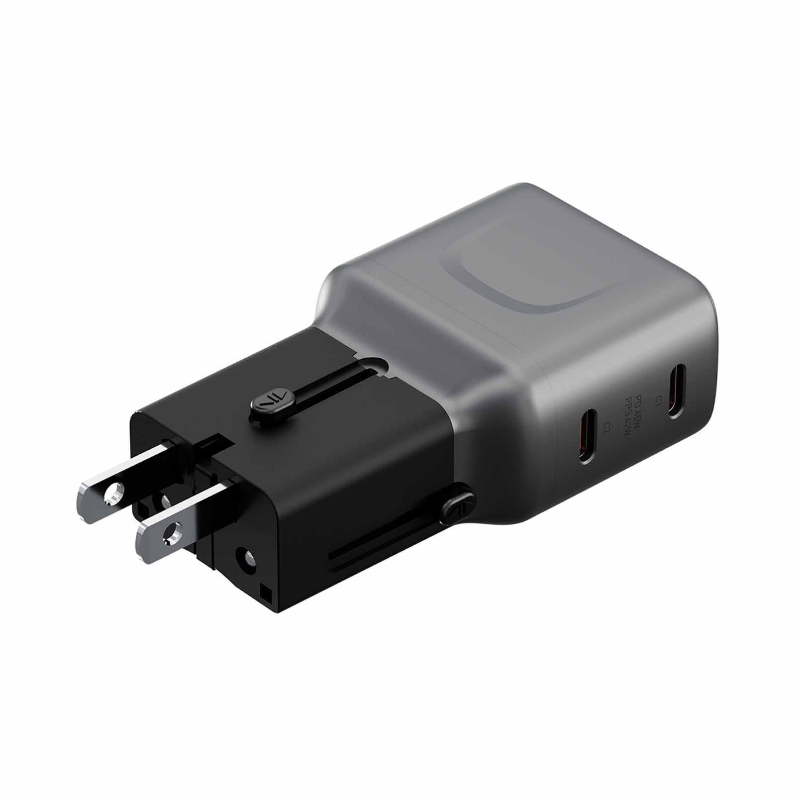 ENERGEA Travelgo Adapter 45, 2c 45w - Gunmetal TGA-45-GUN-image 6