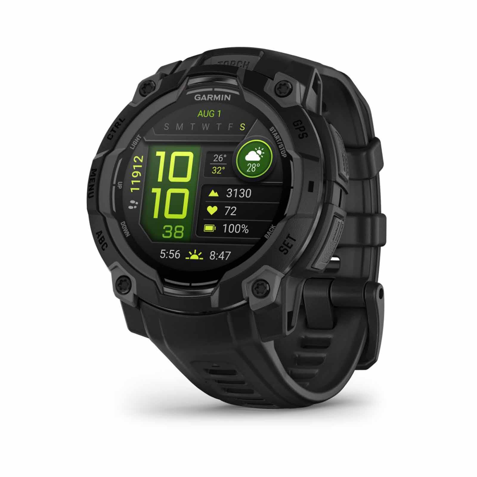 GARMIN Instinct 3 &ndash; 45 Mm, Amoled, Black With Black Band GM-010-02936-40-image 3