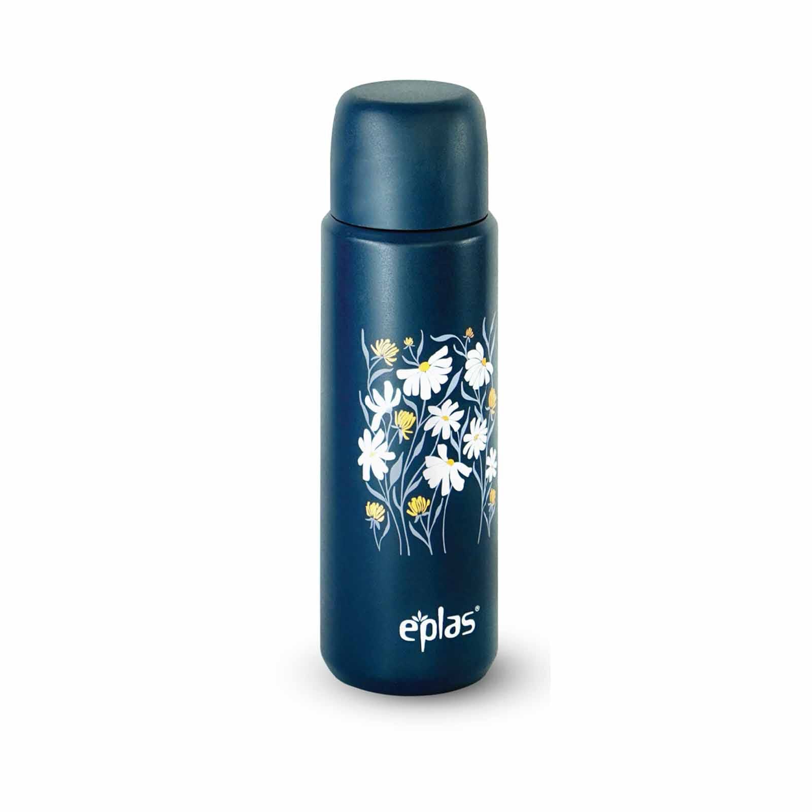 EPLAS 316 Stainless Steel Thermos Flask With Contemporary Prints (550ml) - Midnight Blue EVS-550-image 1