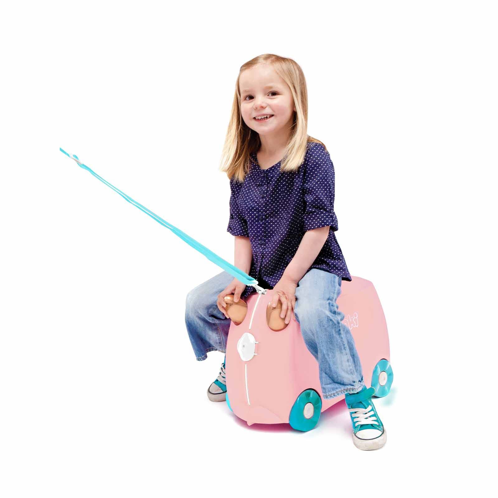 TRUNKI Ride On Luggage - Flossi Flamingo TR0353-GB01-image 3