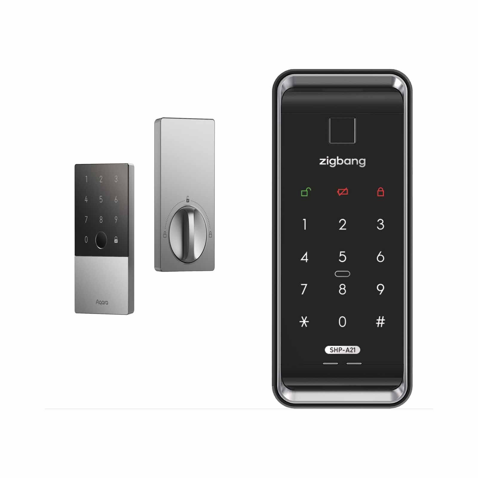AQARA A+z* U100 (door) + Zigbang Shp-a21(gate) + Installation Silver AQARA U100 (DOOR) + ZIGBANG SHP-A21(GATE) + INSTAL-image 1