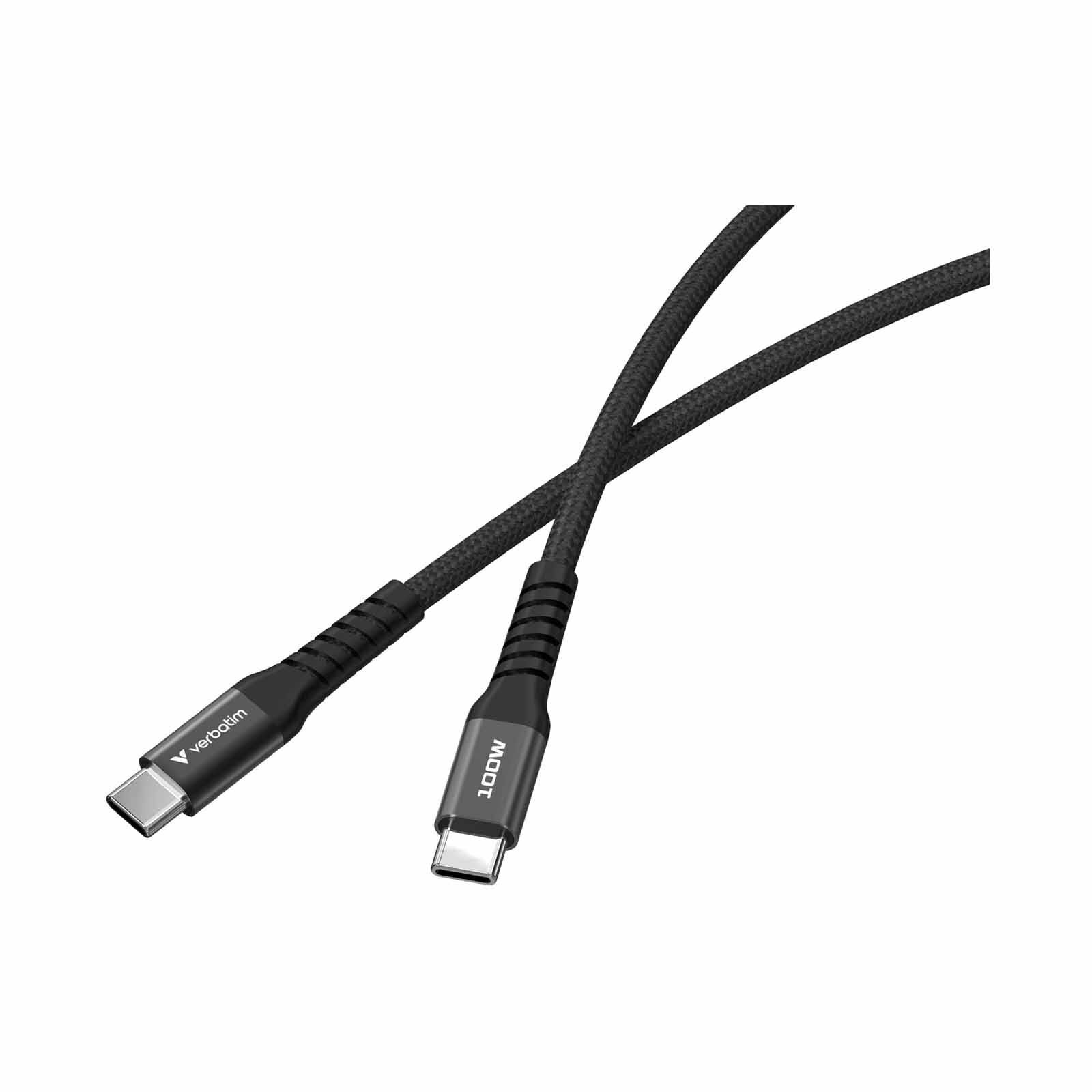 VERBATIM Sync & Charge Usb-c To Usb-c 100w Magnetic 120cm - Black VM31863-image 3