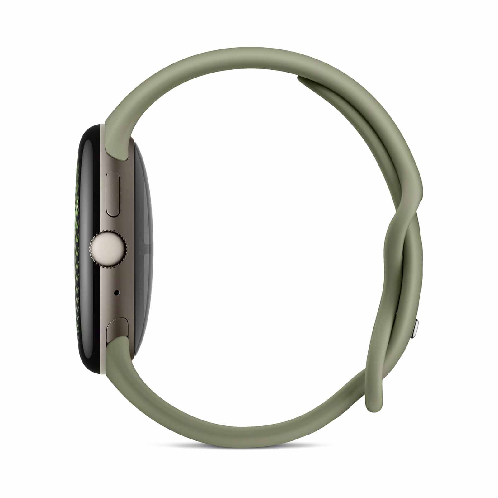 GOOGLE Pixel Watch 5 45mm Wifi Pyrite, Olive Band GA10896-US-image 3