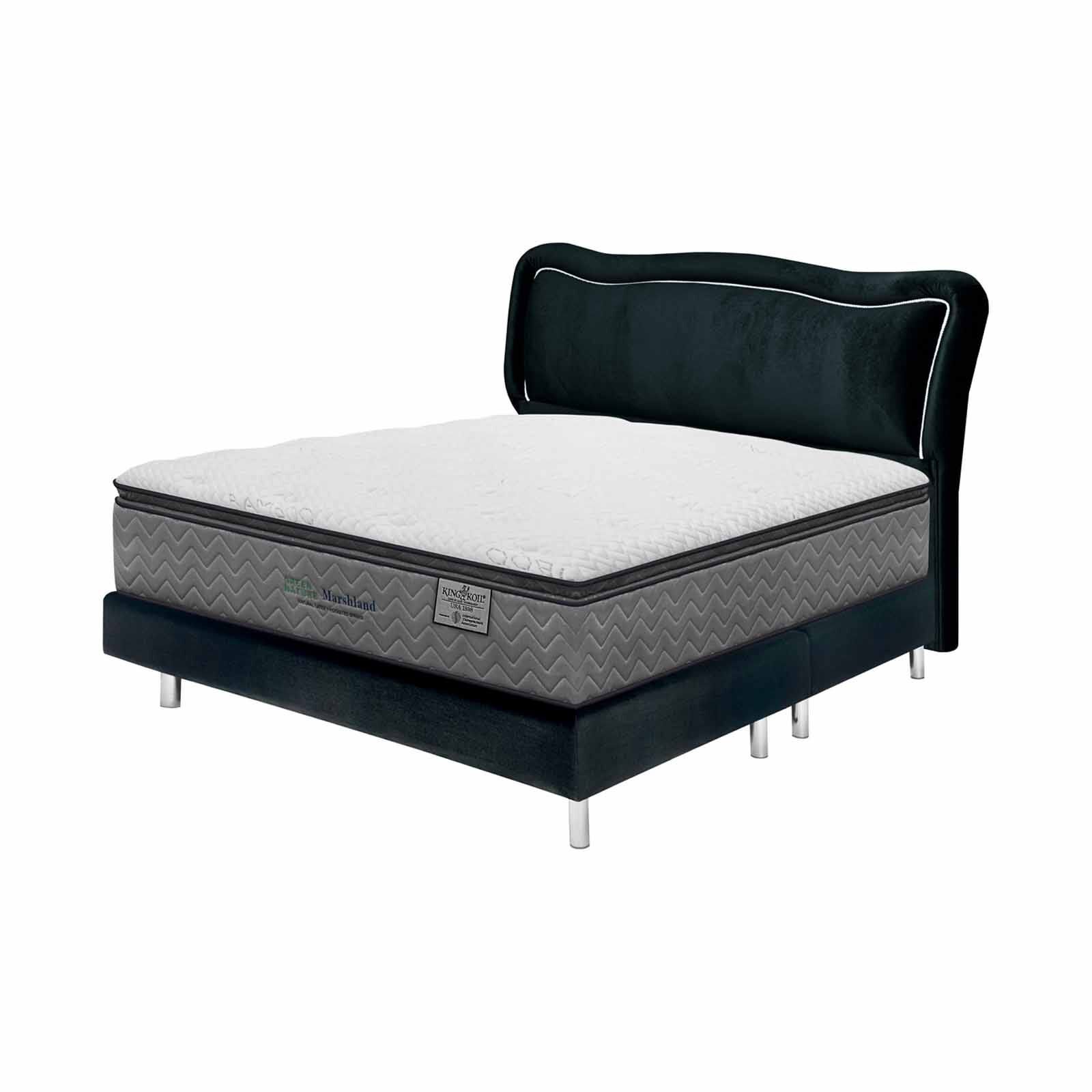 KINGKOIL Queen Size Mattress W/ss193 Storage Divan And Headboard GREEN NATURE MASHLAND-image 2