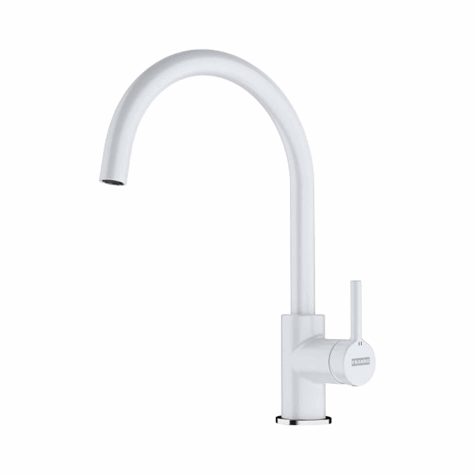 FRANKE Kitchen Sink Mixer With Swivel Spout Ct9020c-pw Polar White LINA-image 1
