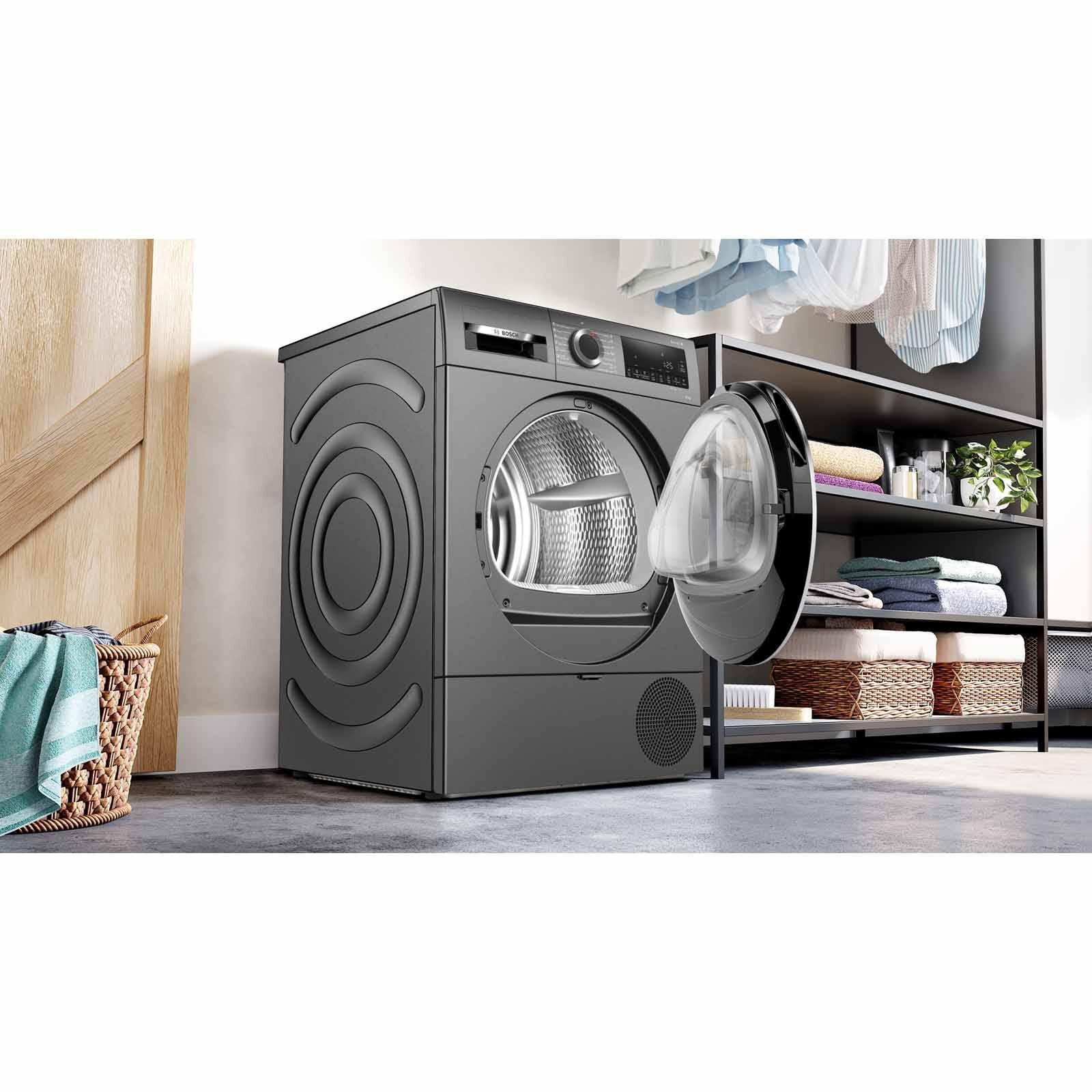 BOSCH Heat Pump Dryer (10kg) - Cast Iron Grey WQG25303SG-image 3