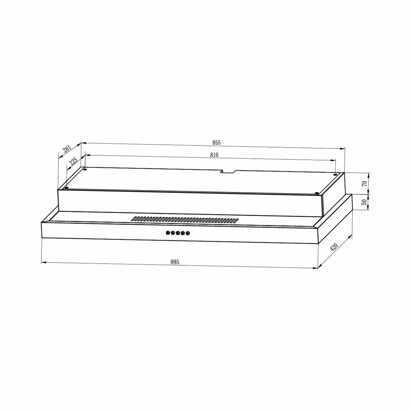 UNO Cooker Hood - Black (90cm) (exclude Installation) UA 9118-3M BK-image 2