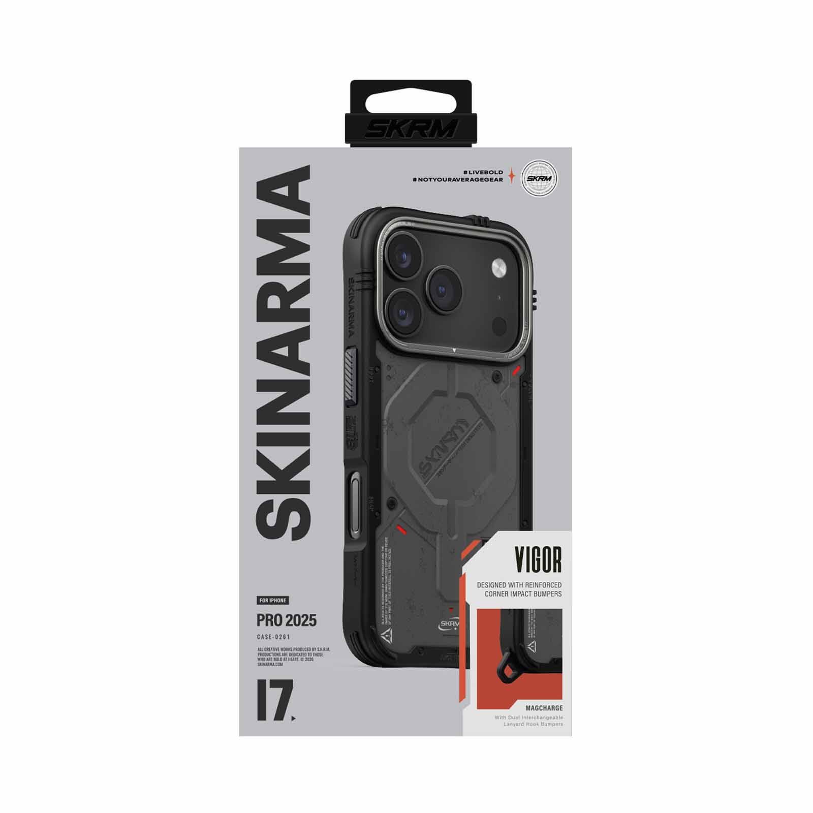 SKINARMA Iphone 17 Pro (2025) 6.3" Vigor (mag-charge) SK-2025IPP6.3-VGR-CHAR