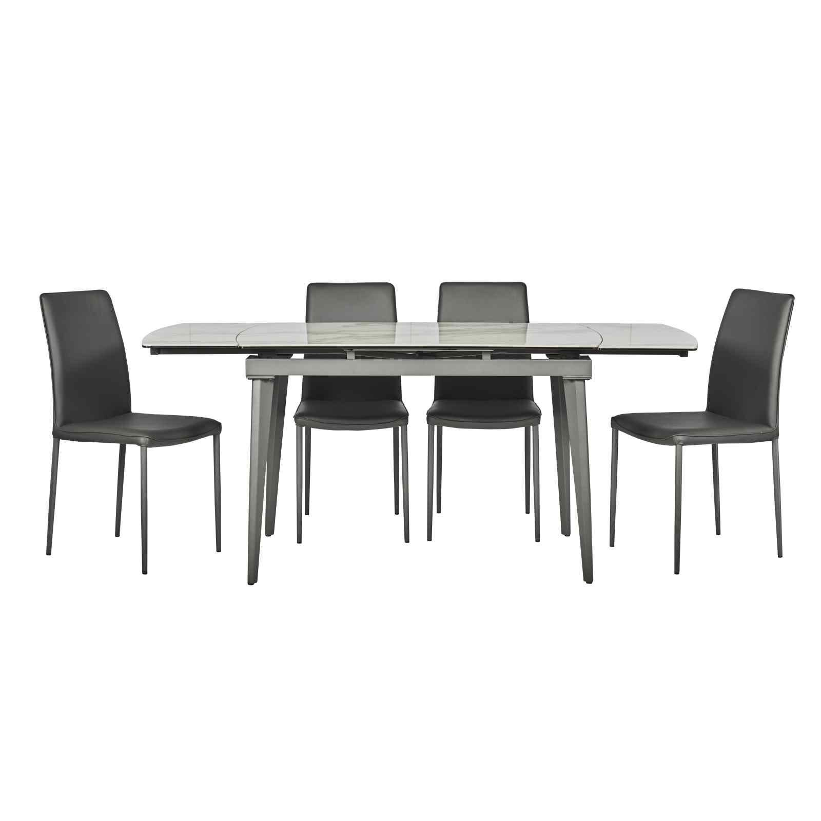 5 Piece Extendable Dining Set KLOSE-image 4