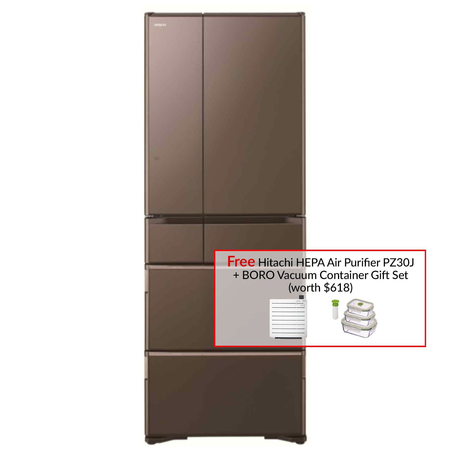 HITACHI 6 Dr Fridge (474l) RWXC620KSXH-image 1
