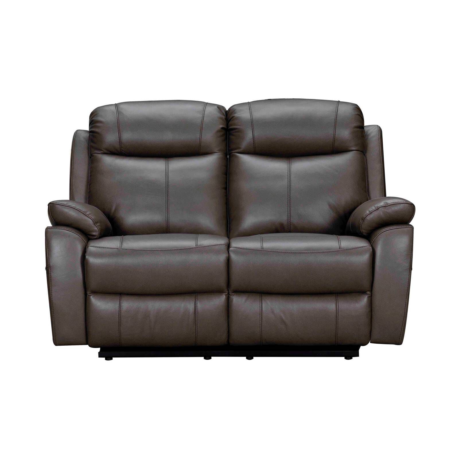 2rr-m Seater (fl) Dk Mocha Full Leather Recliner Sofa DRESDEN-image 1