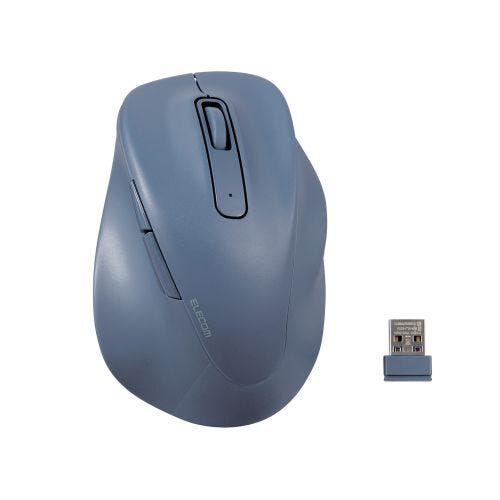 ELECOM Wireless 5 Buttons Anti Bacterial Silent Blue (m Sz) M-XGM30DBSKBU