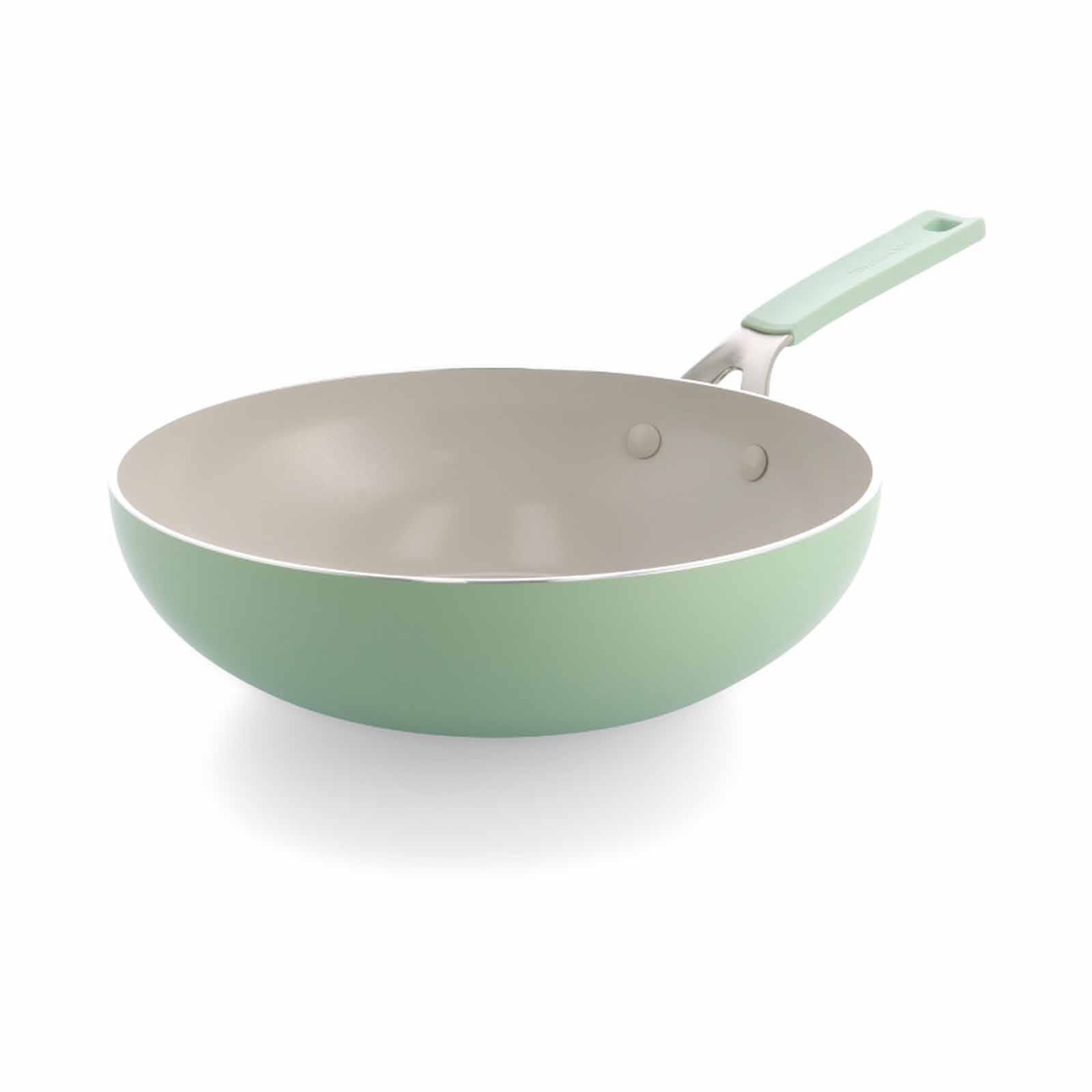 KITCHENAID Aluminium 28cm Open Wok - Pistacho KAAM081383