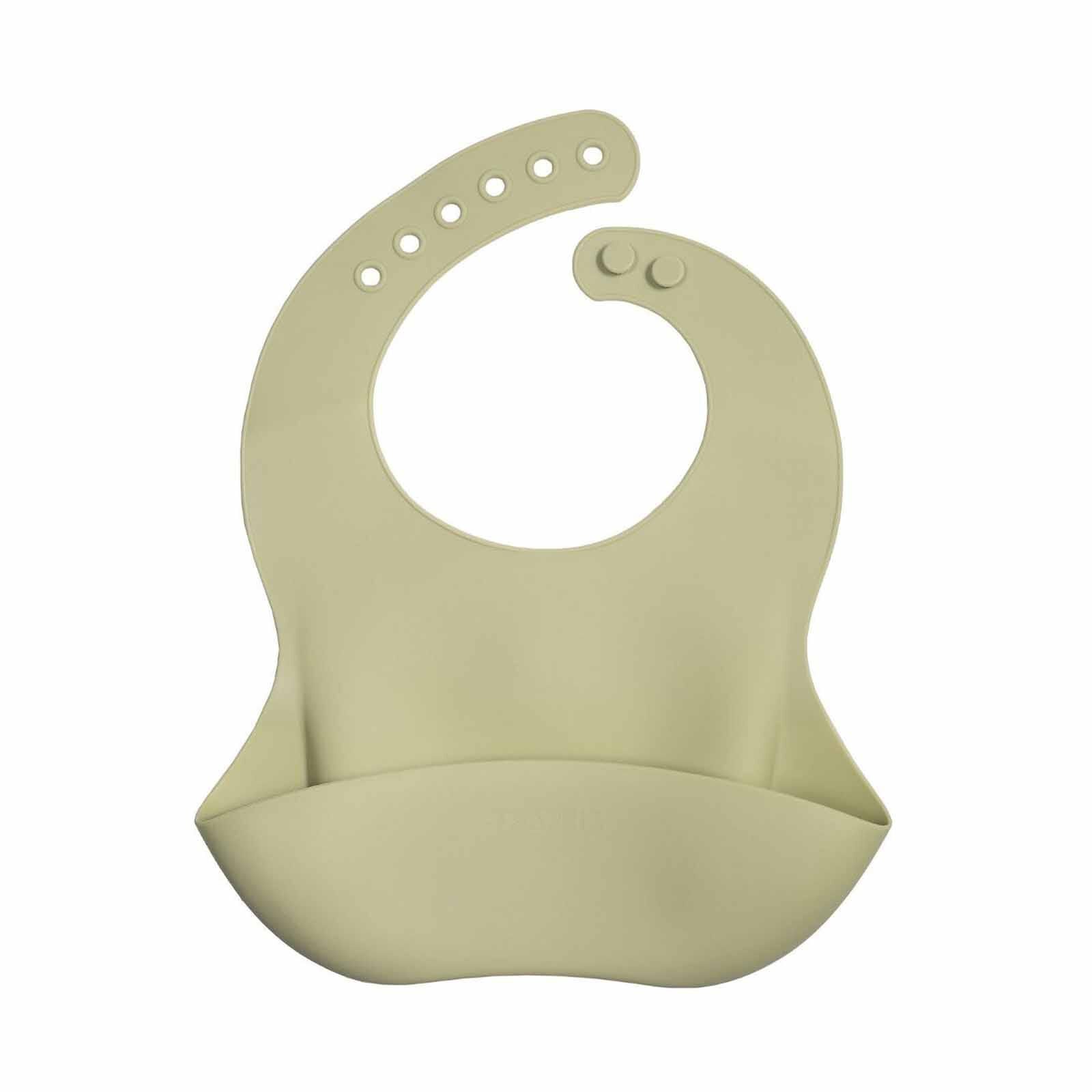 SNAPKIS Olive SIL BIB