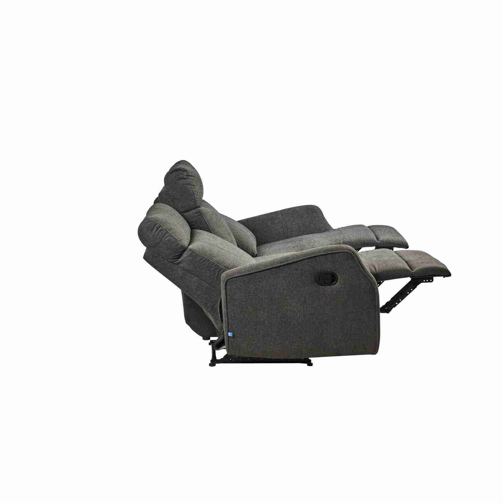 MIZU DESIG 3rr Seater Recliner (fab) Mto Fabric Sofa ELLA-image 44