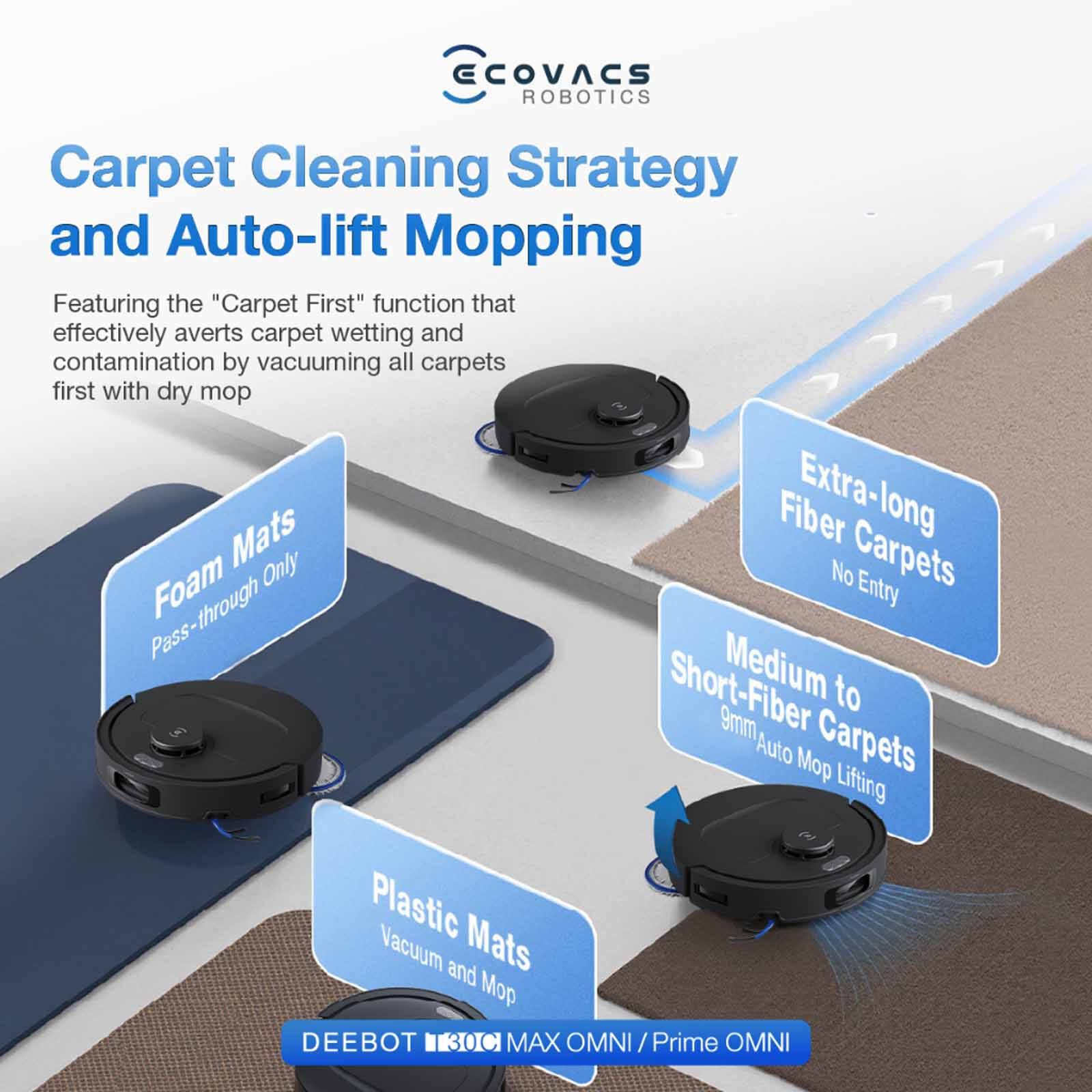 ECOVACS Deebot T30c Max Omni Robotic Vacuum Cleaner - Black DLX71 - BLACK-image 7