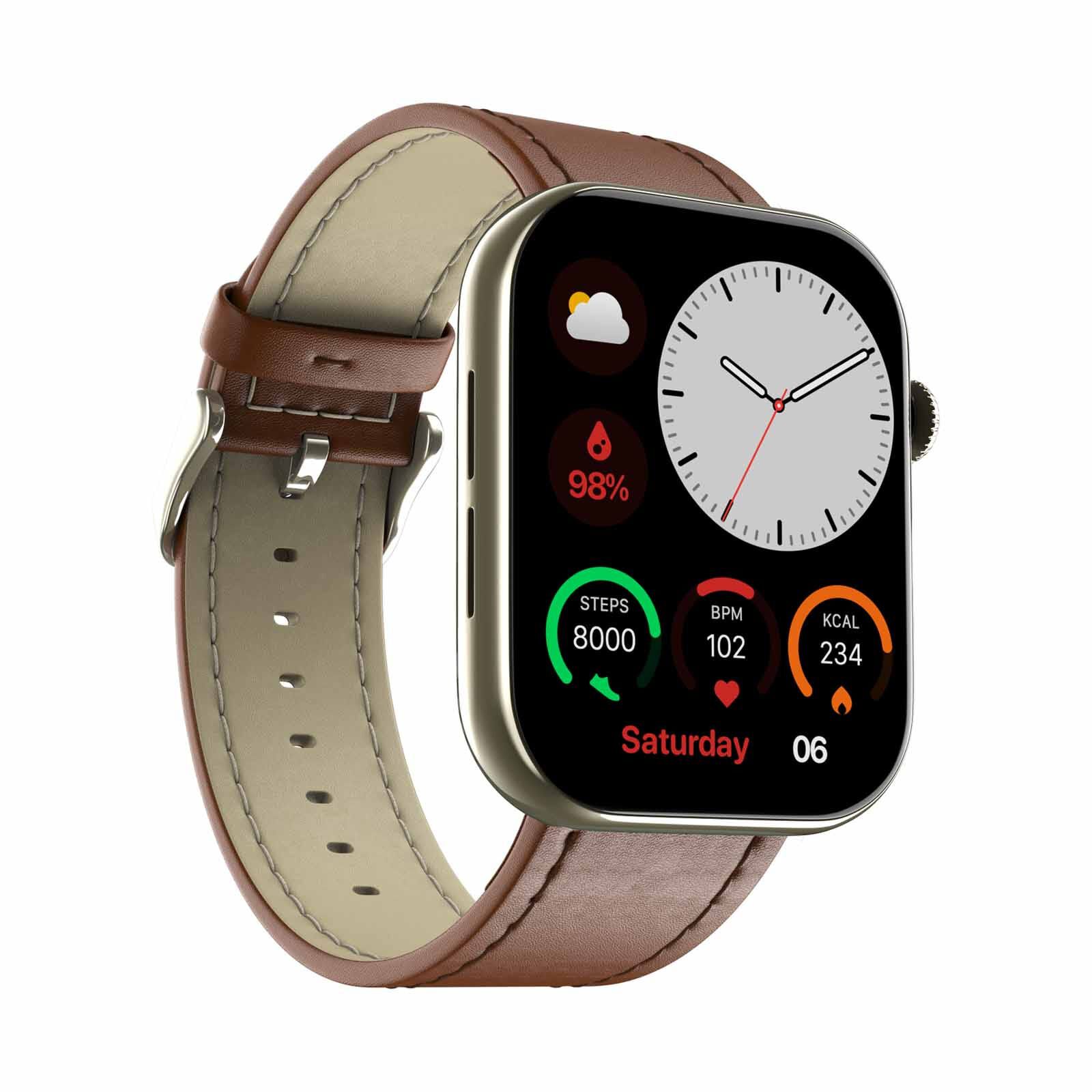 NOISE Colorfit Ultra 3 Smartwatch - Classic Tan Brown WRB-SW-COLORFITULTRA3-LTHR-NKL_TBRN-image 8