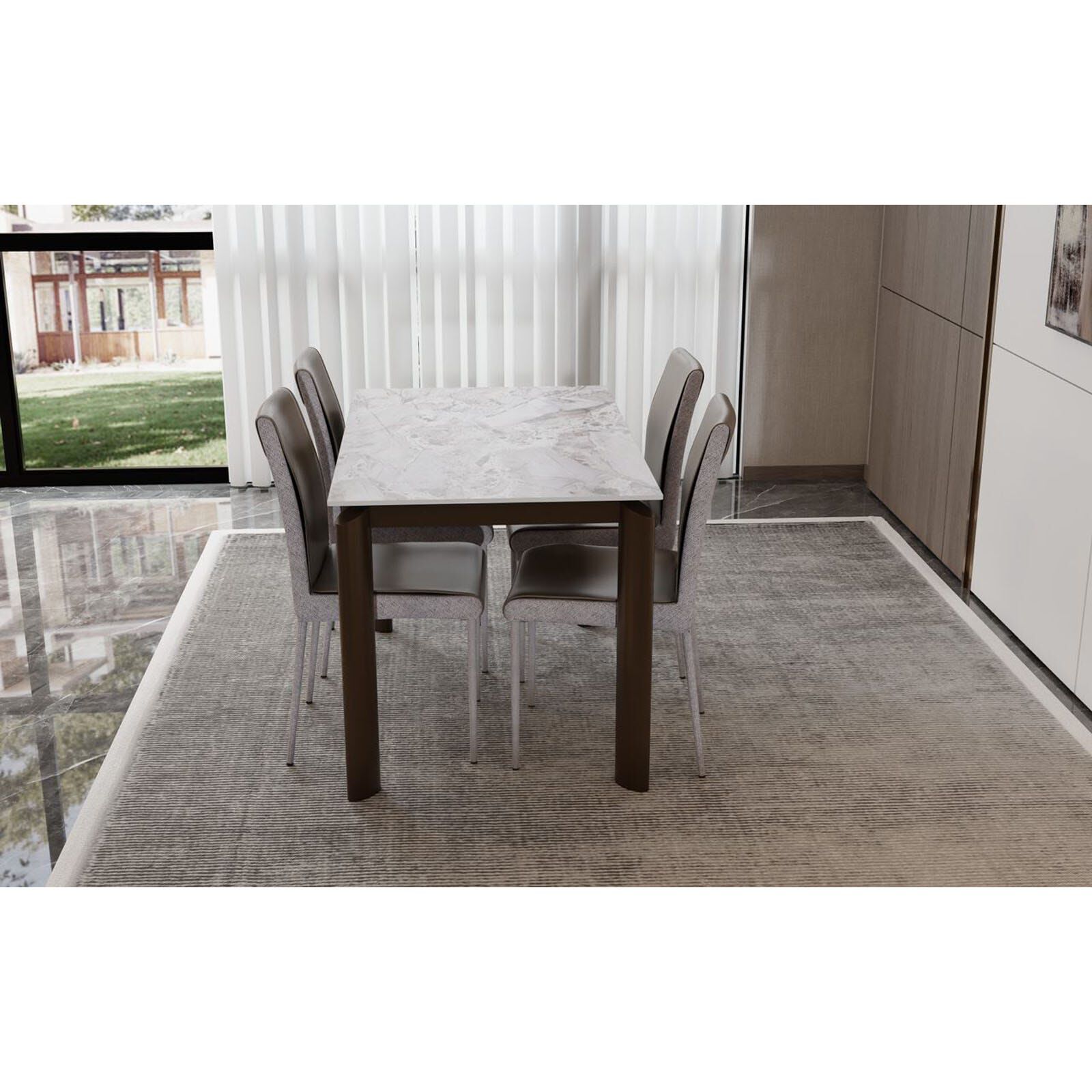 MUZE 5 Piece Dining Set CATFORD-image 4