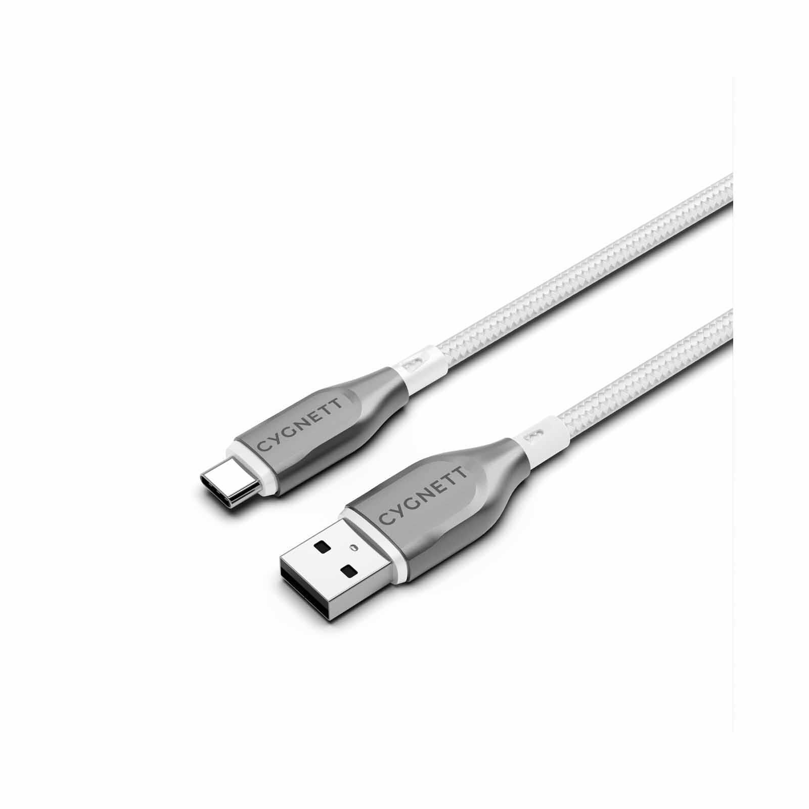 CYGNETT Armoured Usb-c To Usb-a (usb 2.0) Cable - White 2m CY4684PCUSA