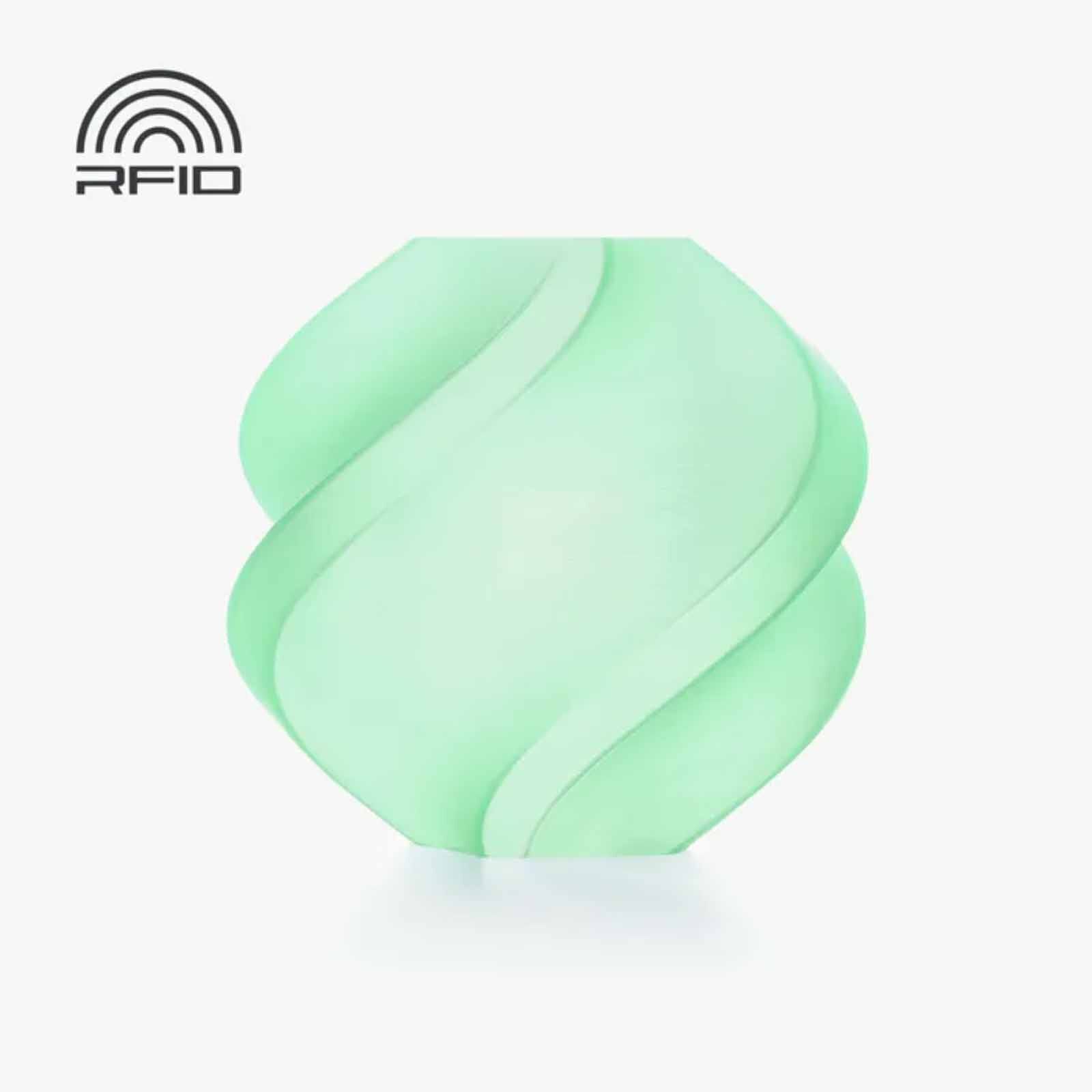 BAMBU LAB Filament Pla Translucent - Light Jade - With Reusable Spool BAM-A17-G0-1.75-1000-SPL-image null