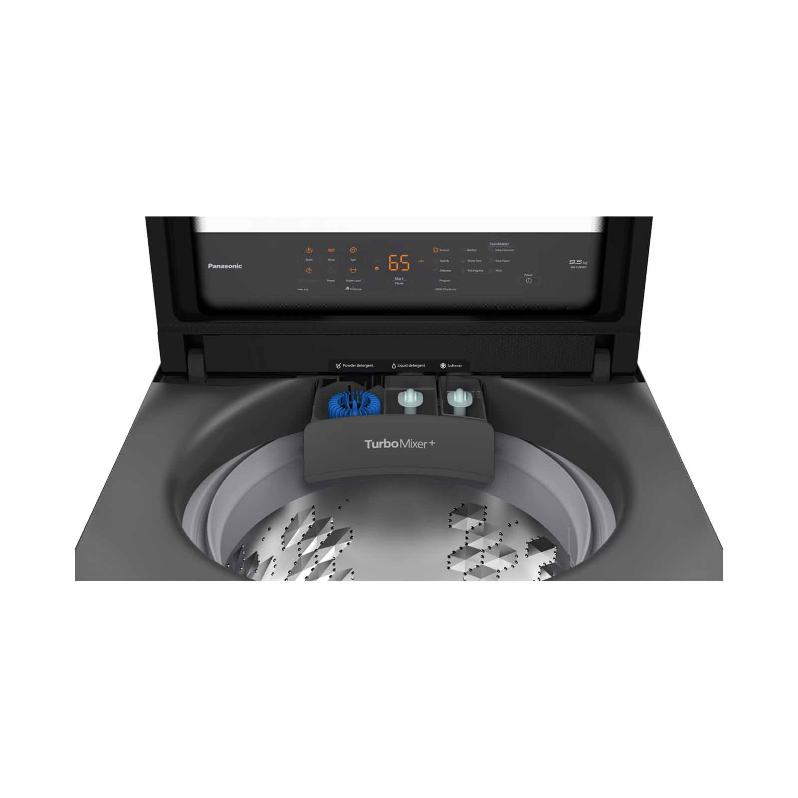 PANASONIC Top Load Washer - Dark Silver (9.5kg) NA-FJ95X1DQ-image 6