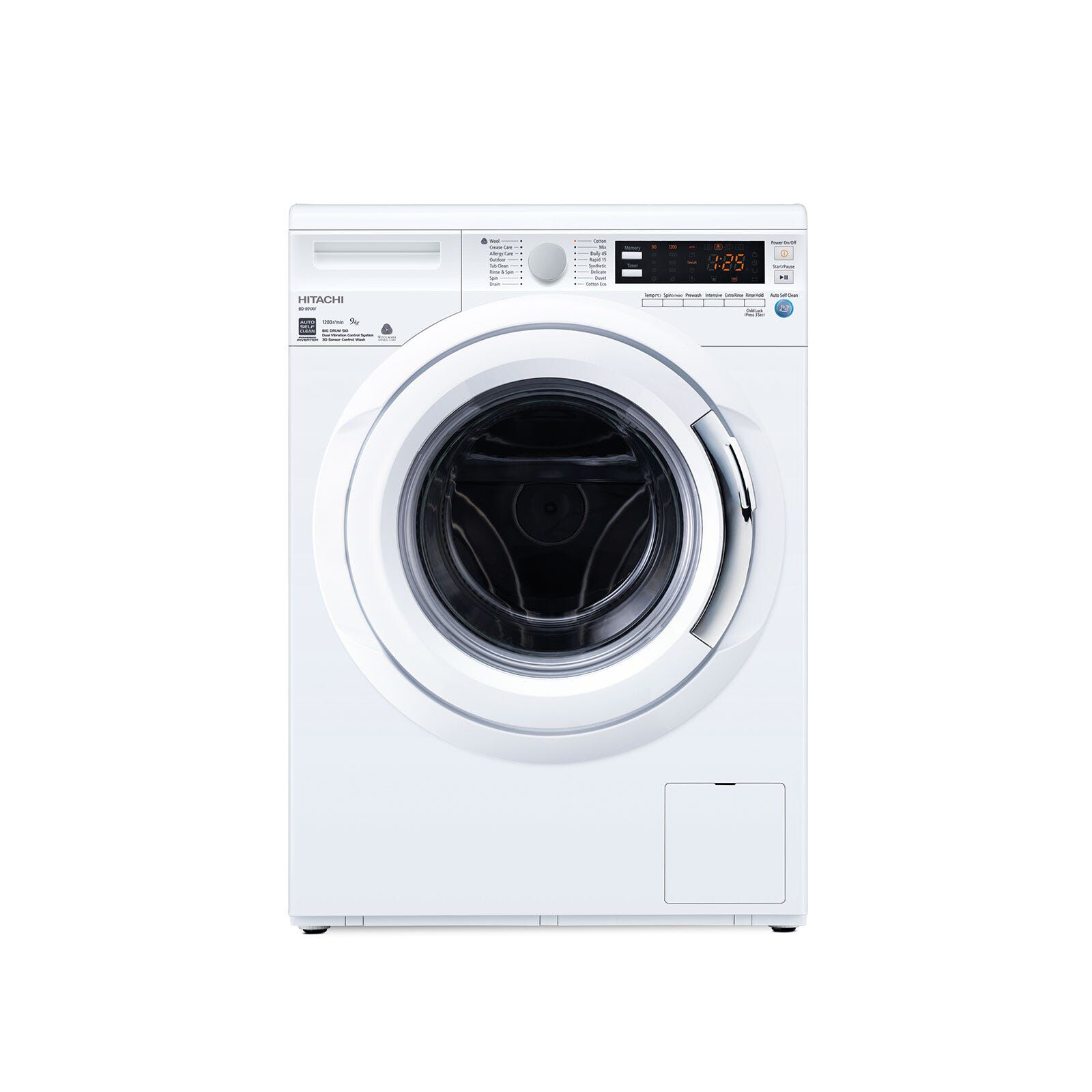 HITACHI Front Load Washer (9kg) BD-90YAV - WH-image 2