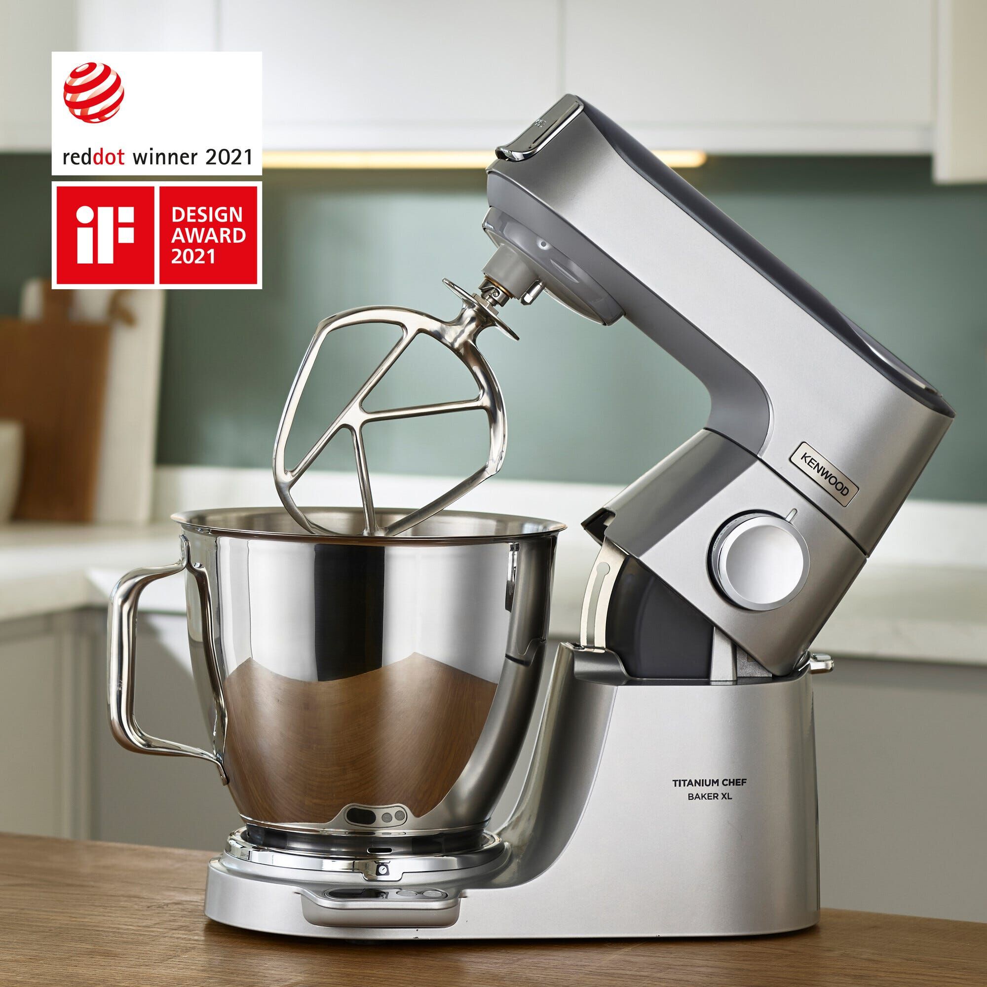KENWOOD Titanium Chef Xl Baker 7l + 5l Bowl KVL85.004SI-image 1