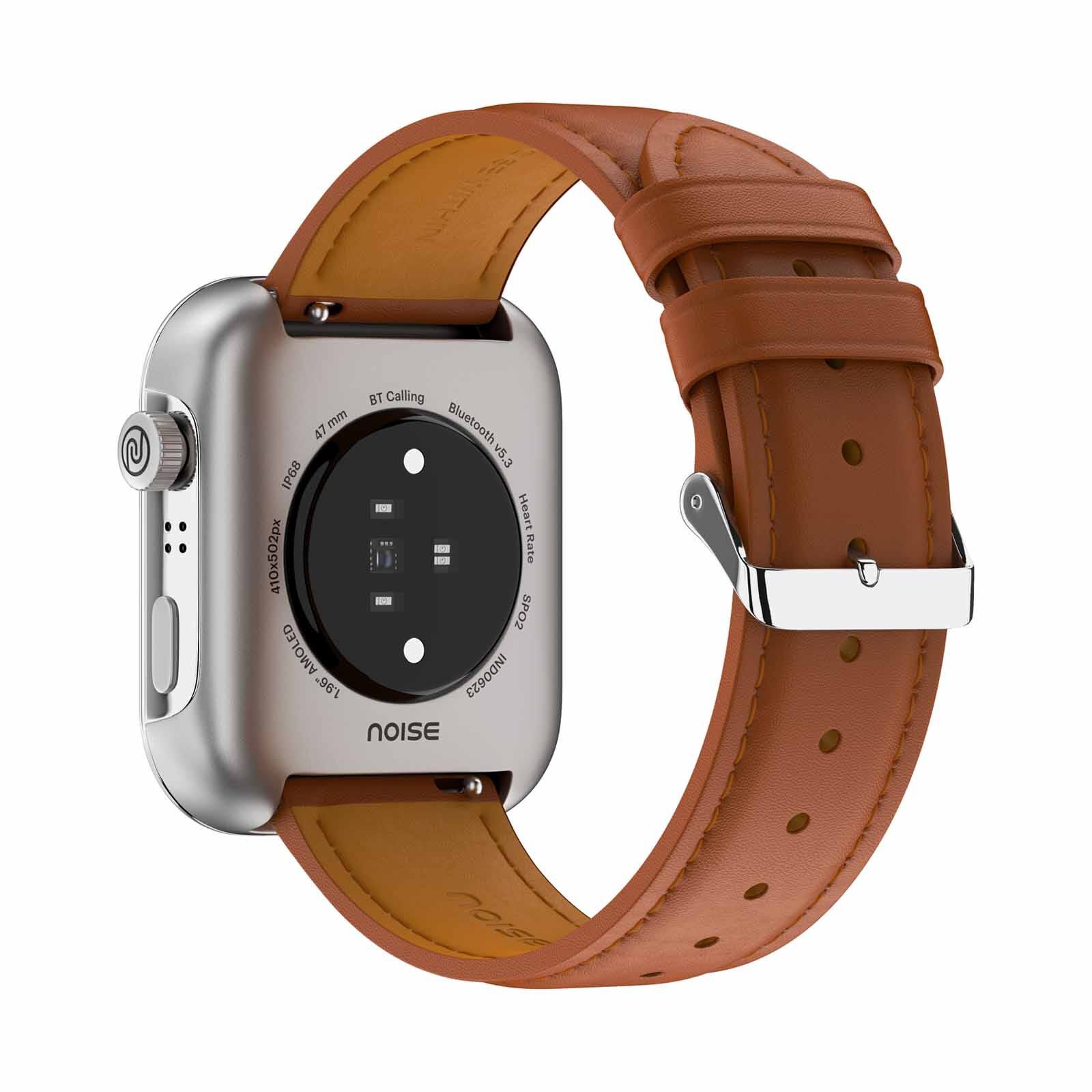 NOISE Colorfit Pro 5 Max Smartwatch - Classic Brown WRB-SW-COLORFITPRO5MAX-LTHR-SLVR_BRN-image 6