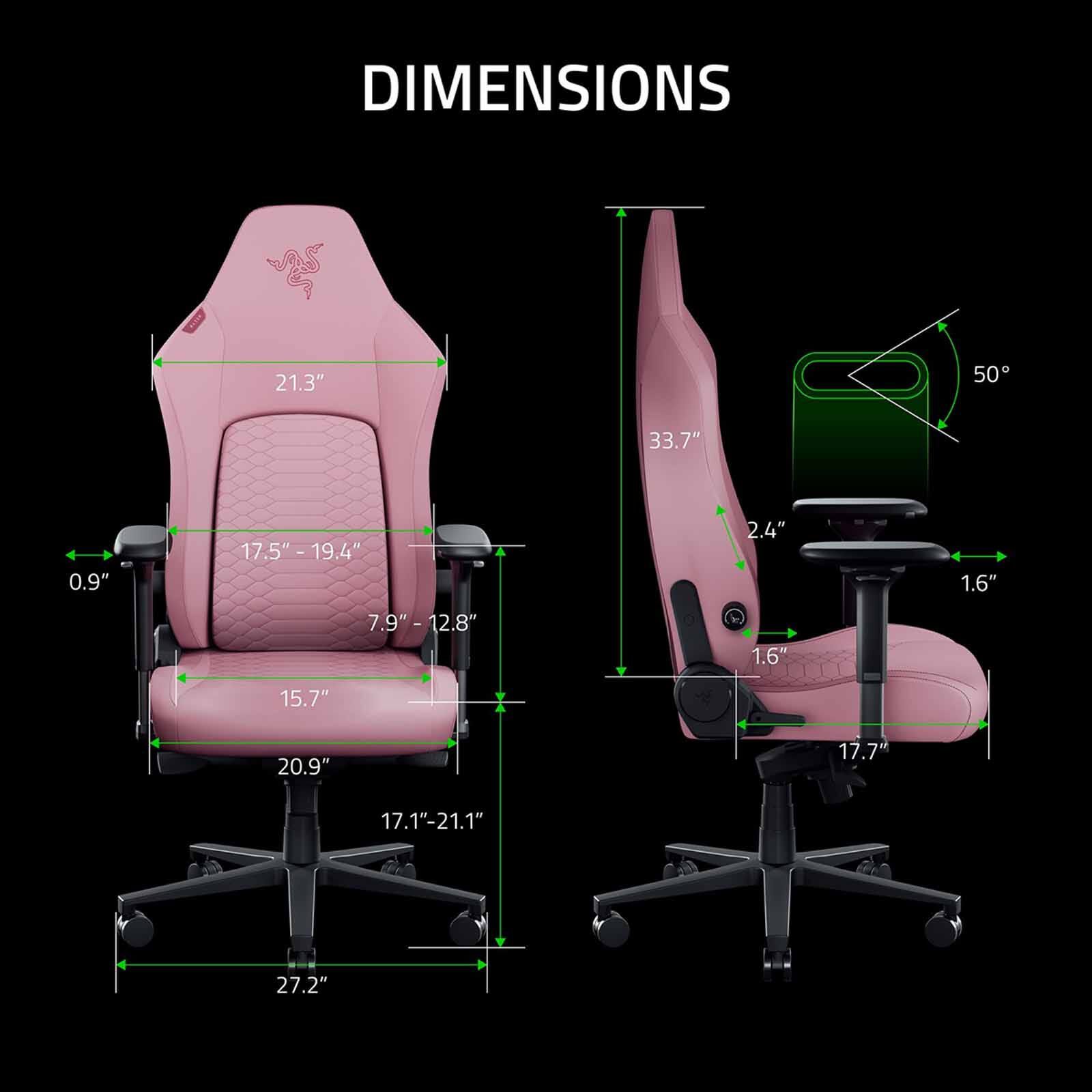 RAZER Iskur V2 Newgen - Ergonomic Gaming Chair W Breathable Comfort - Quartz RZ38-04900900-R3CA-image 8