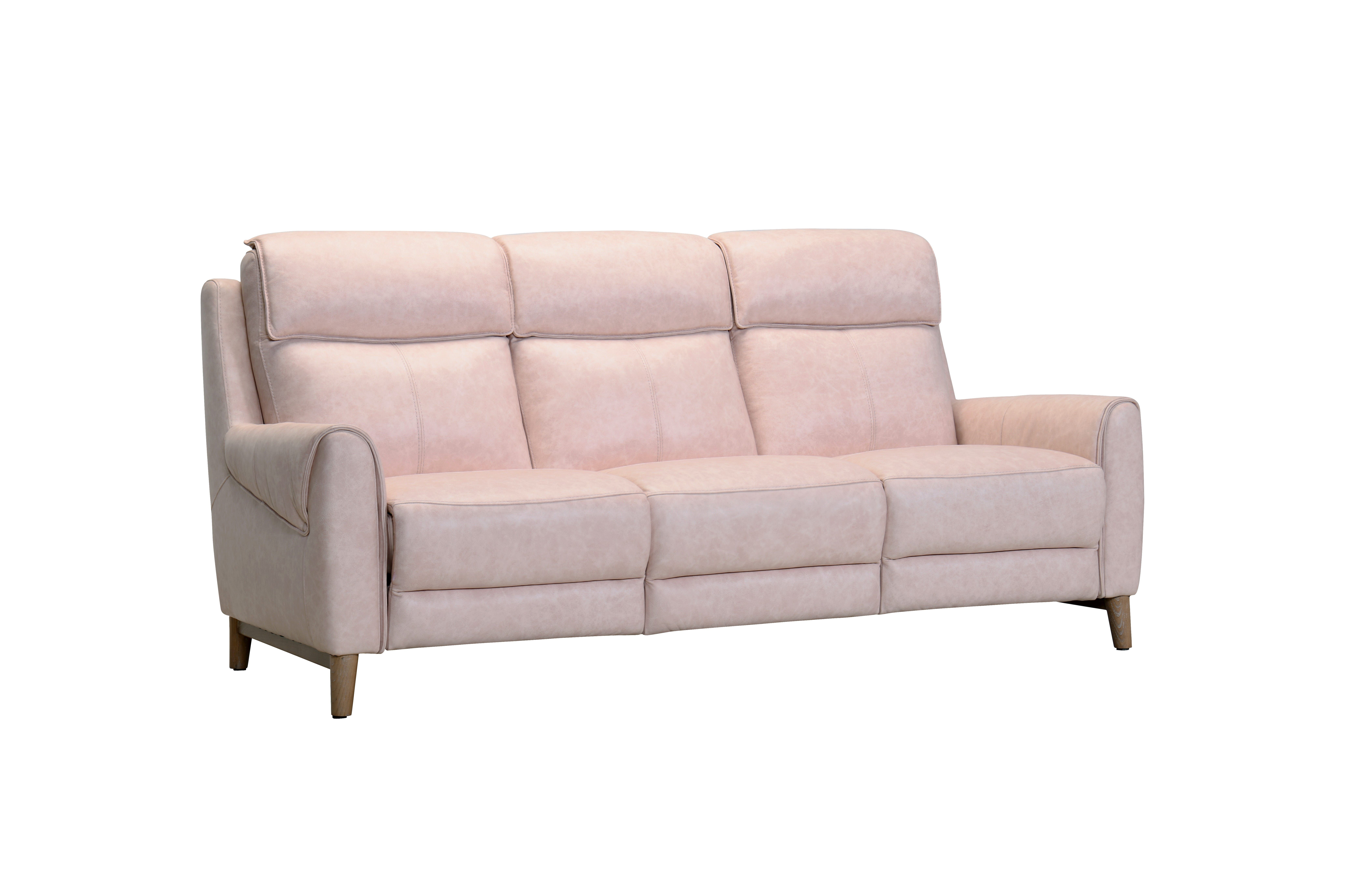 3rr Seater (fl) C15 Pink Full Leather Sofa MICOLA-image 4