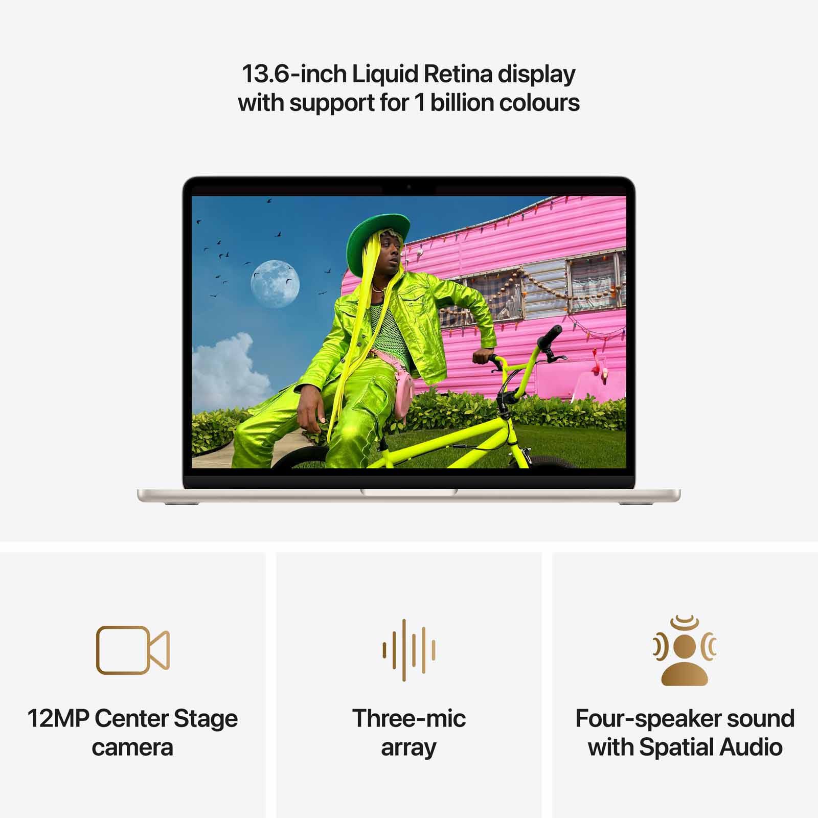 APPLE 13-inch Macbook Air: M5 Chip With 10-core Cpu And 10-core Gpu, 16gb, 1tb Ssd - Starlight MDHC4ZP/A-image 3