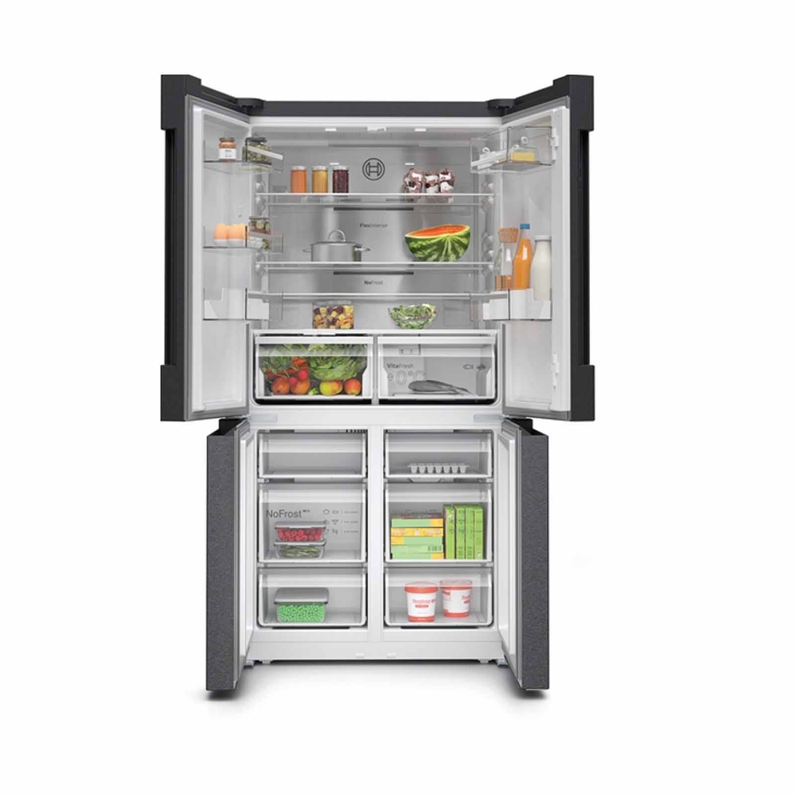 BOSCH 4 Dr Fridge (605l) - Black Inox KFN96AXEA-image 11