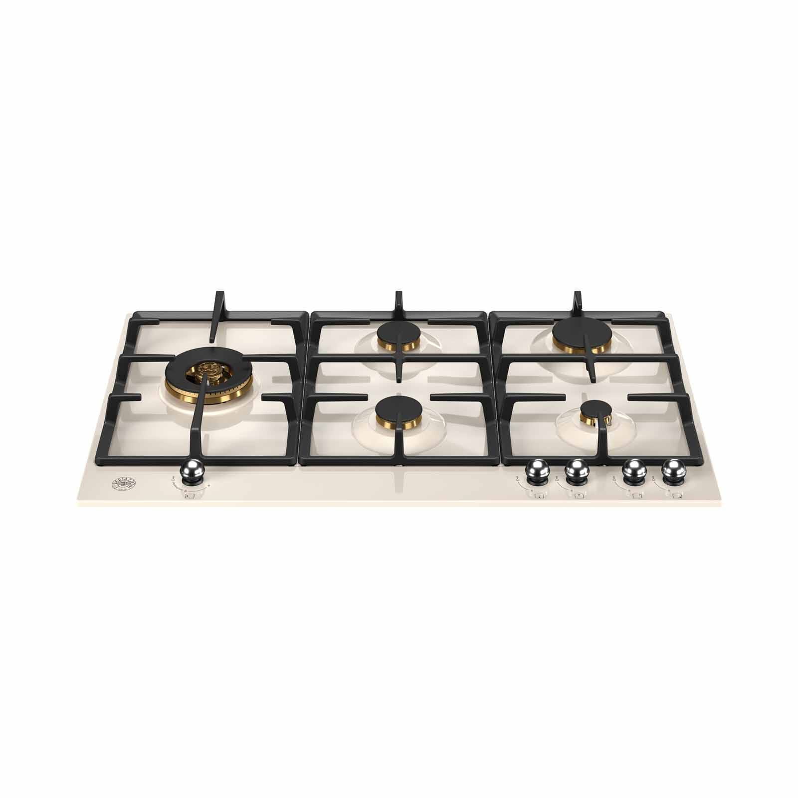 BERTAZZONI 90cm Gas Hob (enamel Ivory Finish) P905LHERAX