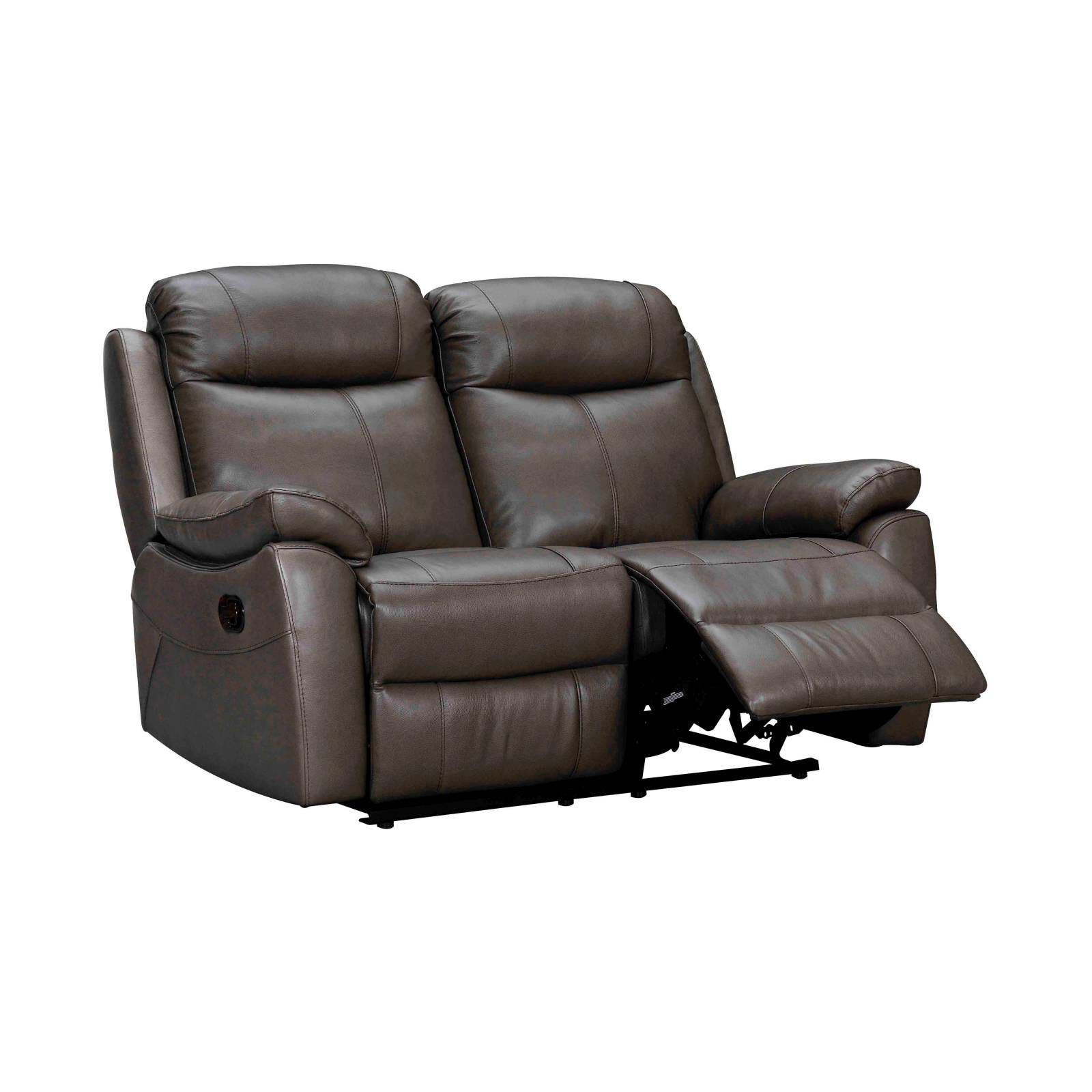 2rr-m Seater (fl) Dk Mocha Full Leather Recliner Sofa DRESDEN-image 3