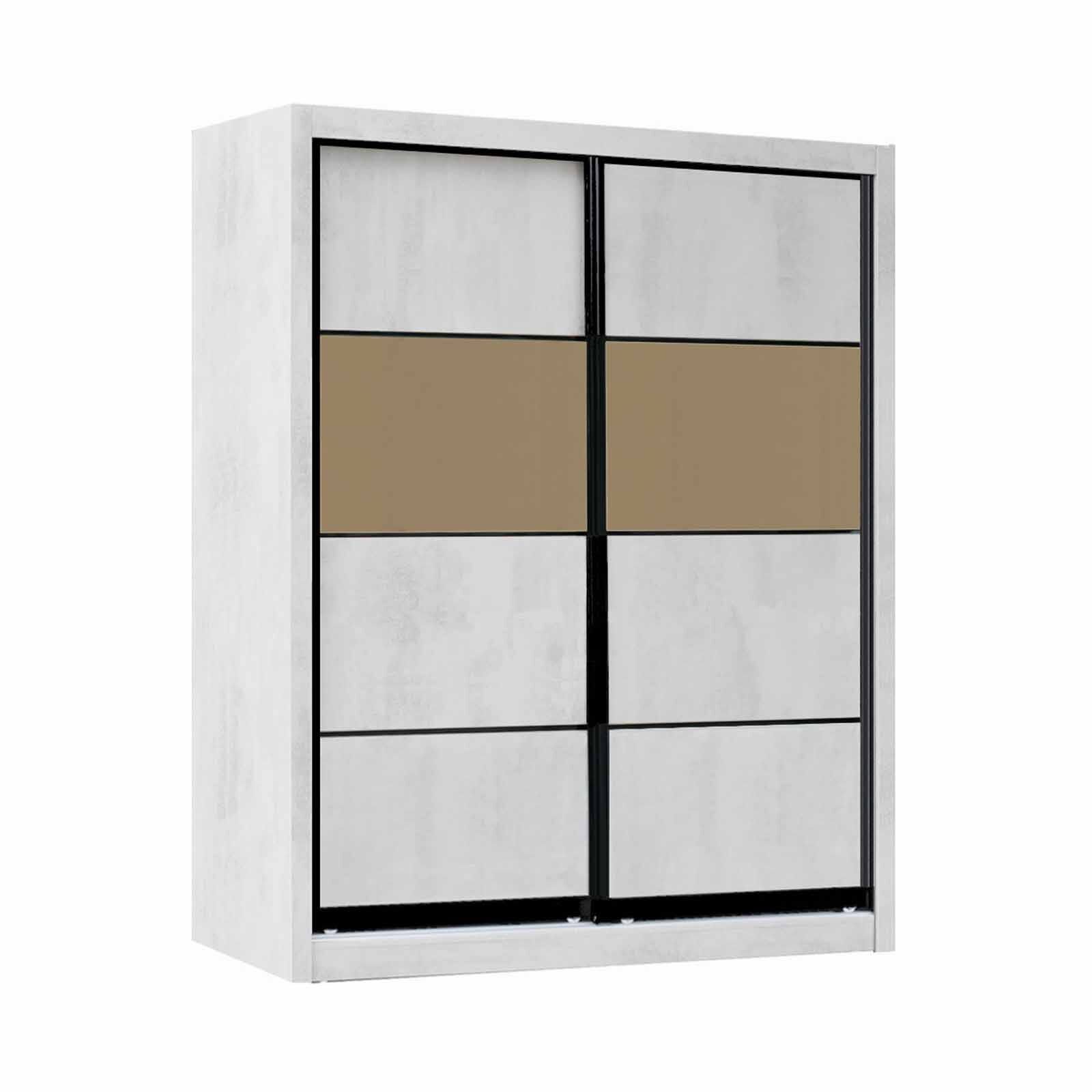 SMARTBOX 2 Door Sliding Wardrobe (grey-52) DUBLIN