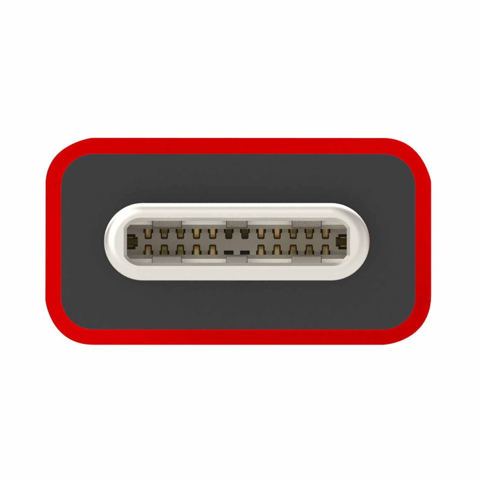 J5CREATE Usb Type-c To Usb 2.0 Cable (red) JUCX12RL-image 2
