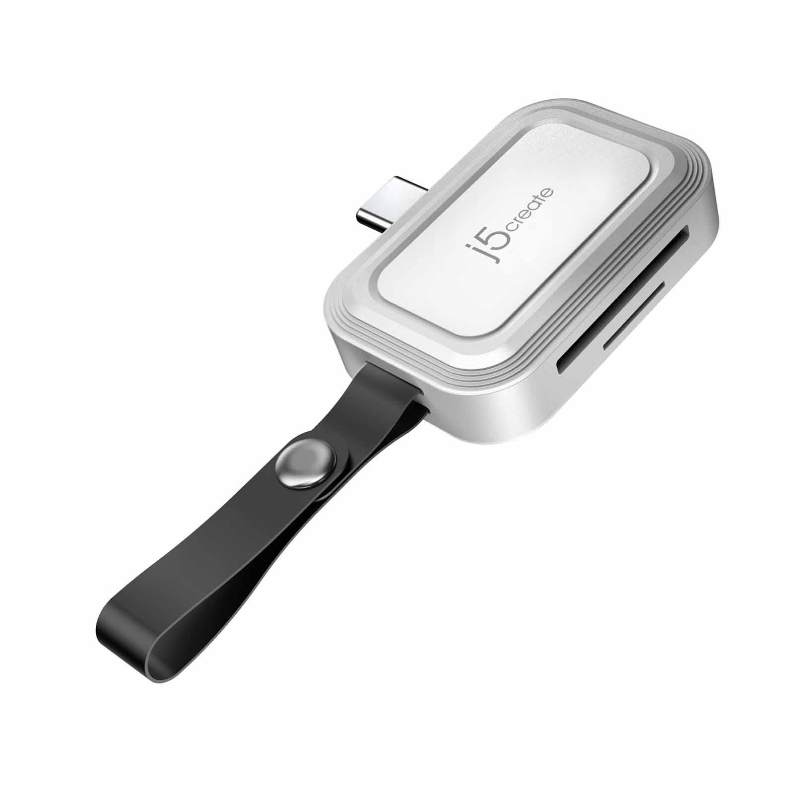 J5CREATE Usb-c To Sd/microsd Mini Adapter For Smartphones (white) JCHSD33W-image 1