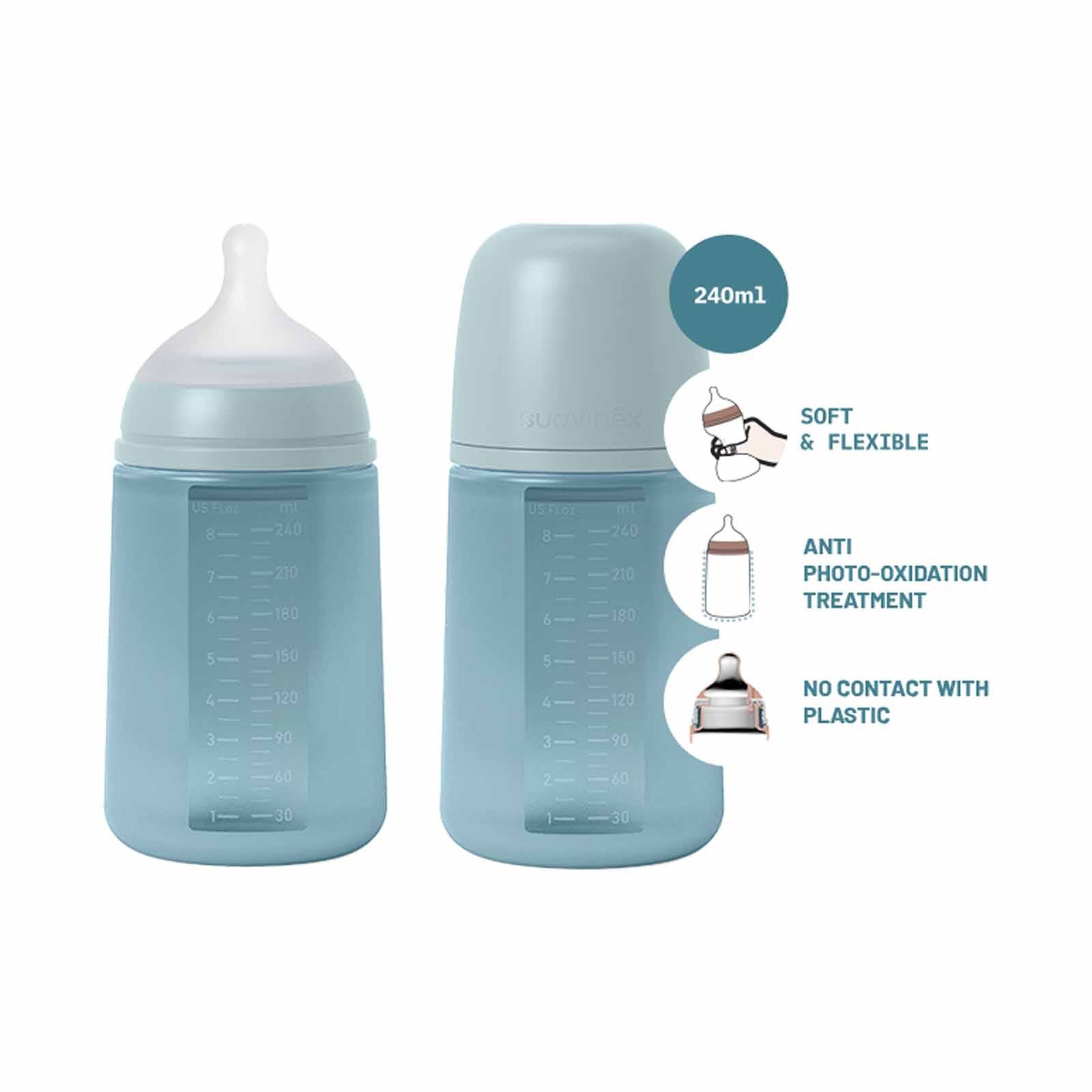 SUAVINEX Bottle - Blue (online) 240ML ALL SILICONE-image 6