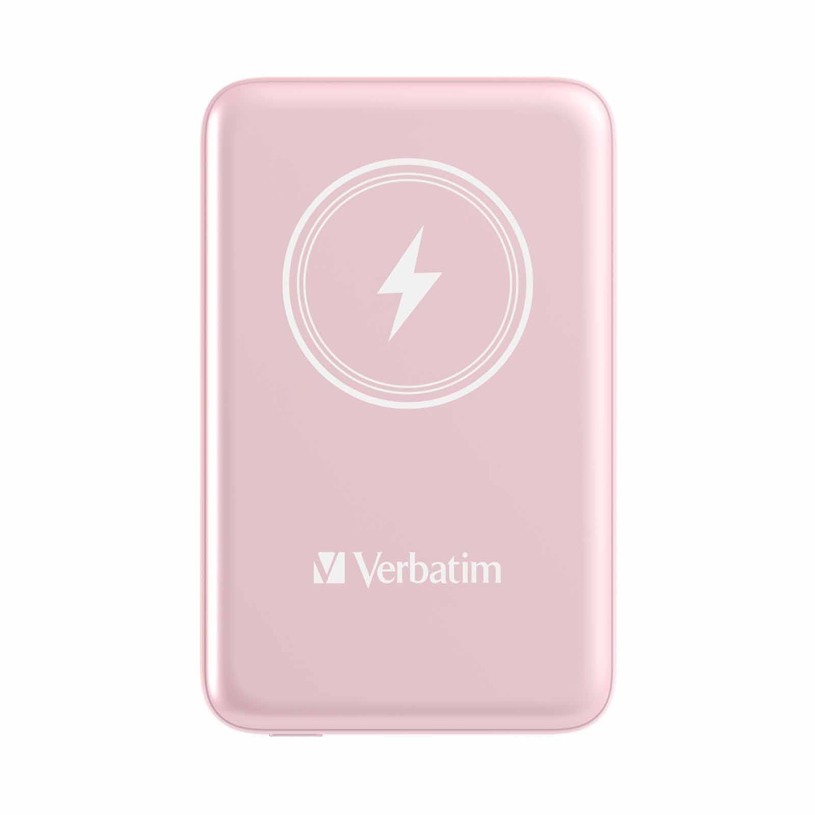 VERBATIM Power Pack Mcp-10bk 10000 Mah Pd 20w Mwc 15w - Pink VM32248-image 1