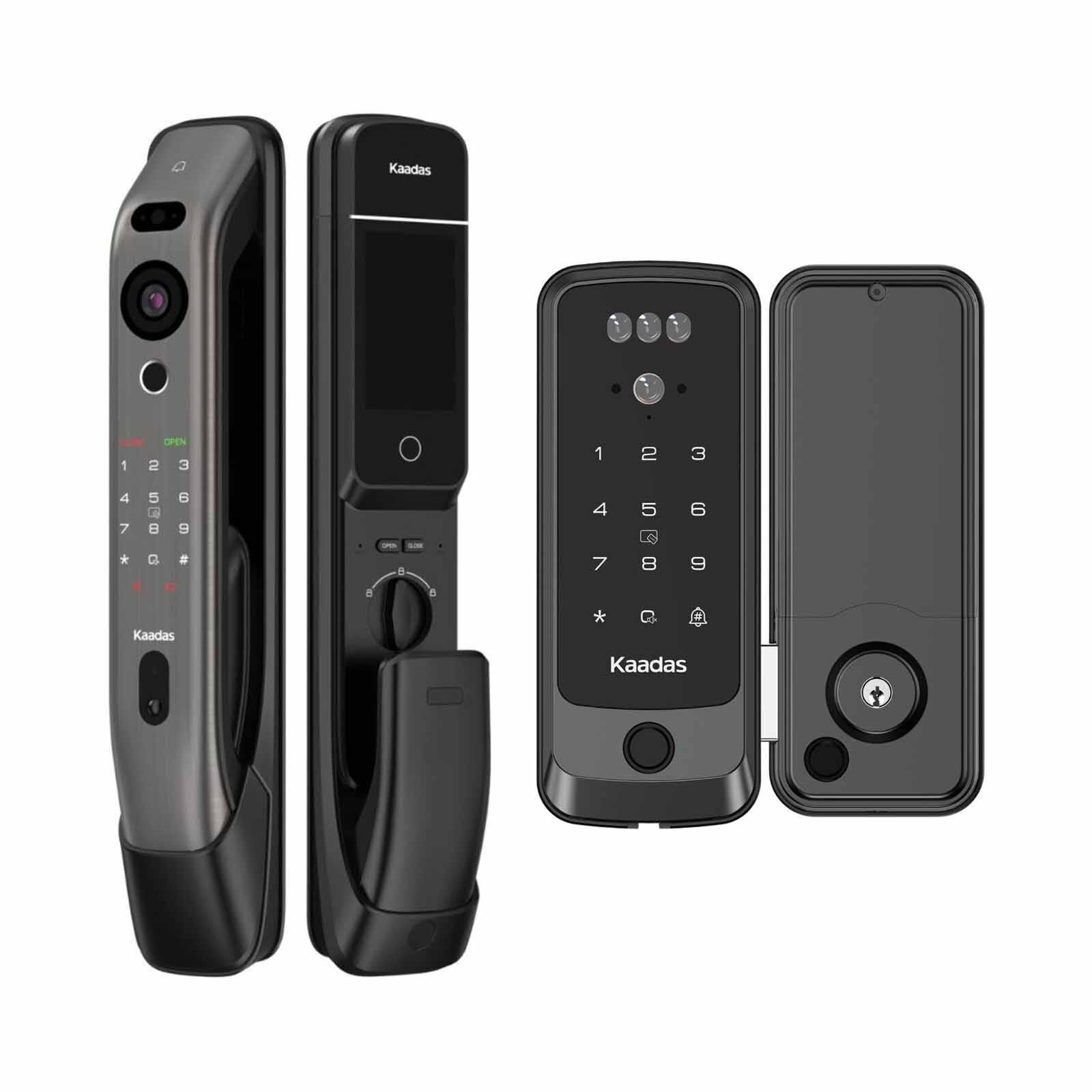 KAADAS Door + Gate Locks Bundle K20 PRO MAX BLACK + R9KFV-image 1