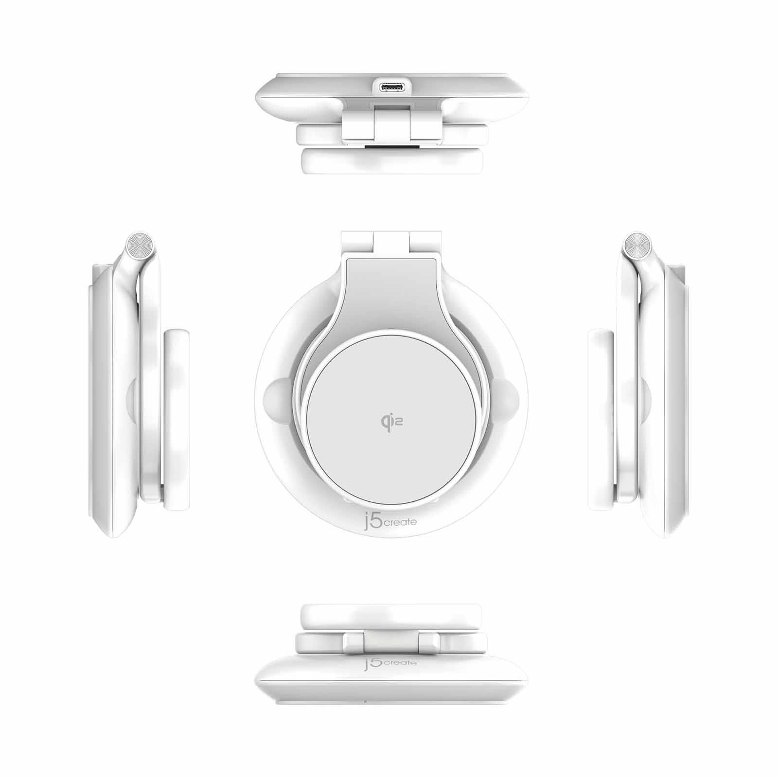 J5CREATE Qi2 3-in-1 Magnetic Foldable W/less Charging Station JUPW3415-image 7
