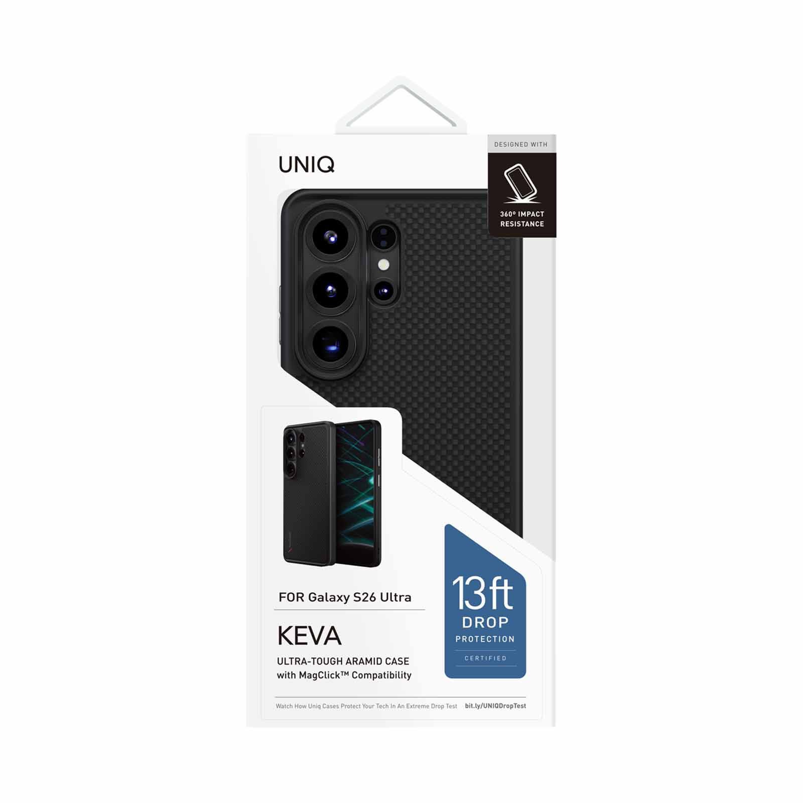 UNIQ Hybrid Galaxy S26 Ultra Magclick Charging Keva - Carbon Black UNIQ-GS26UHYB-KEVAMCBLK-image 2
